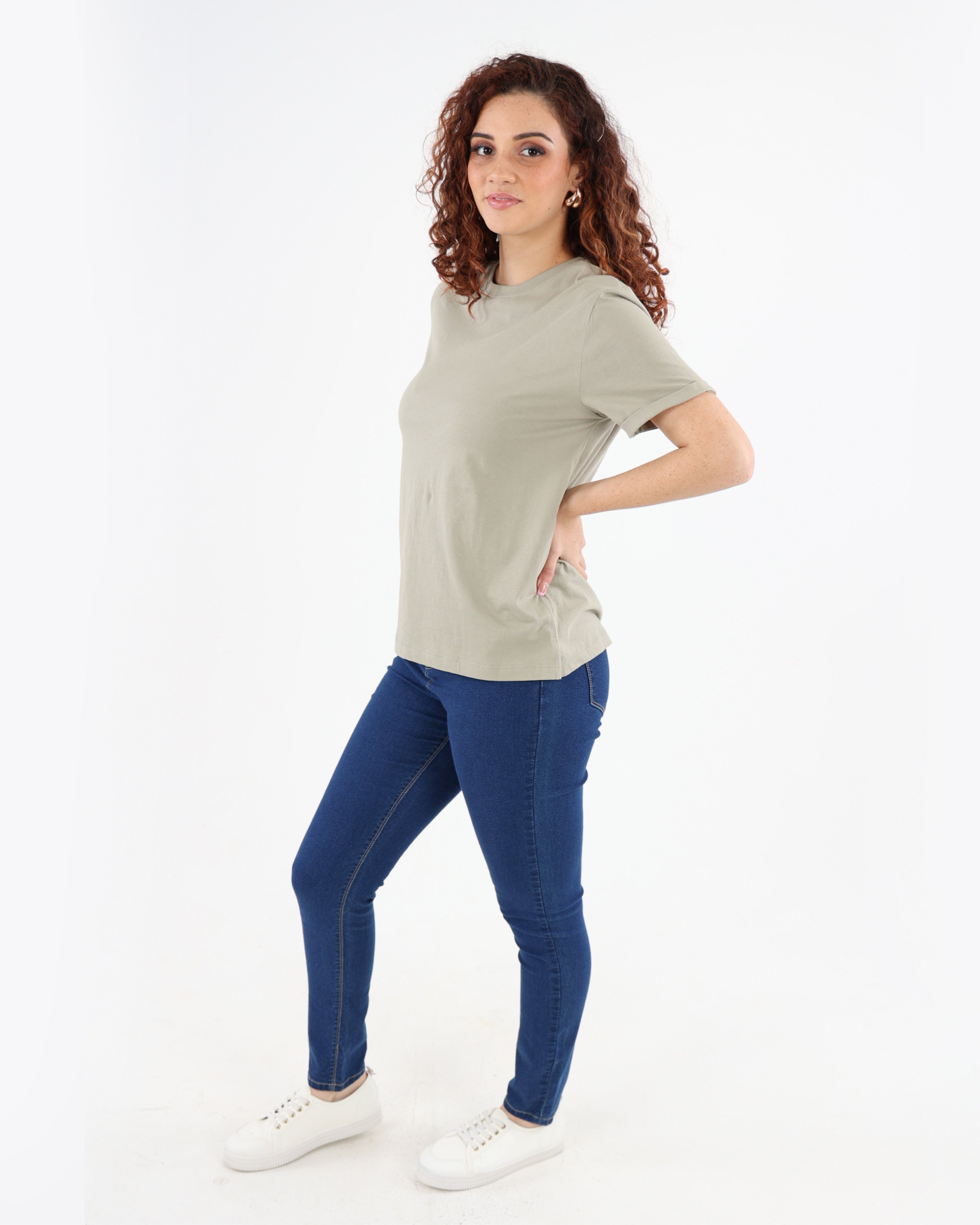 Sage Short Sleeve Cotton T-Shirt