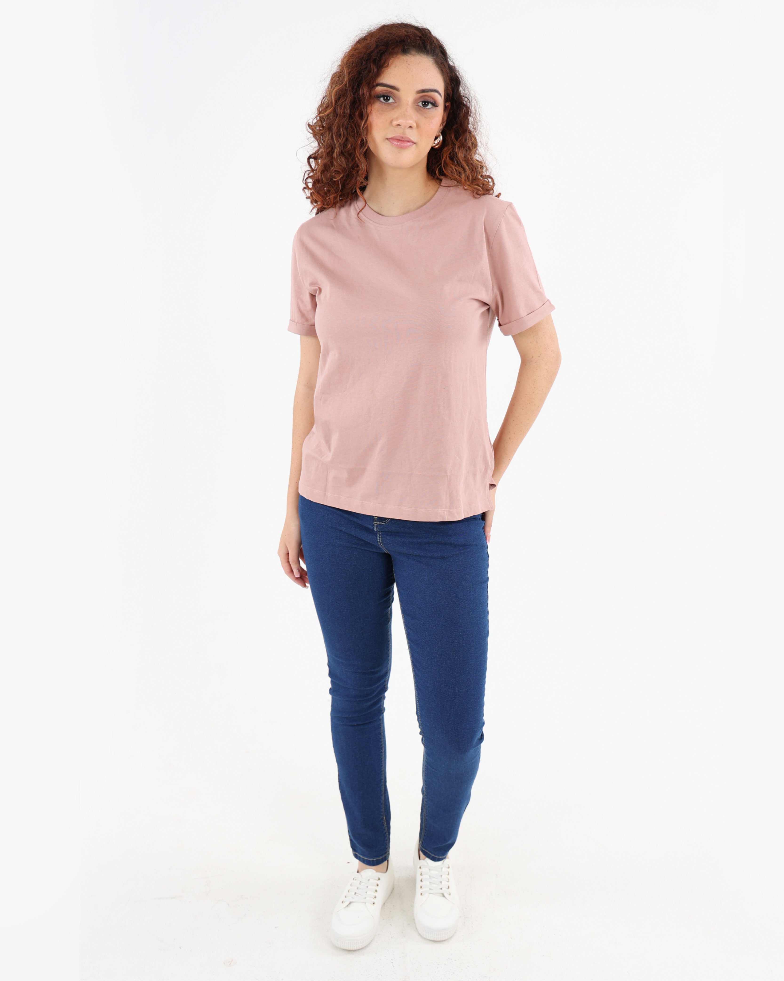 Blush Short Sleeve Cotton T-Shirt
