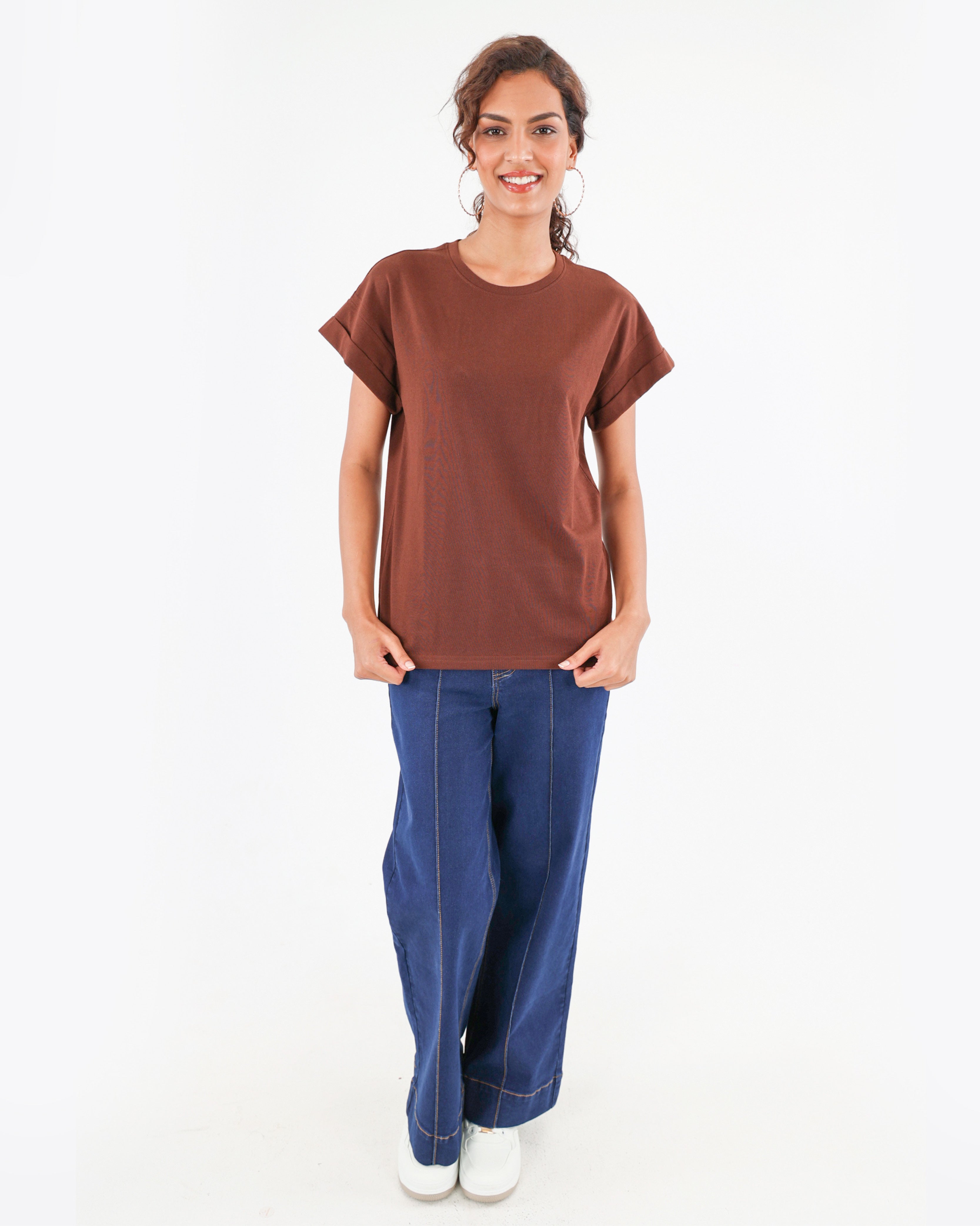 Chocolate Turn Back Short Sleeve T-Shirt
