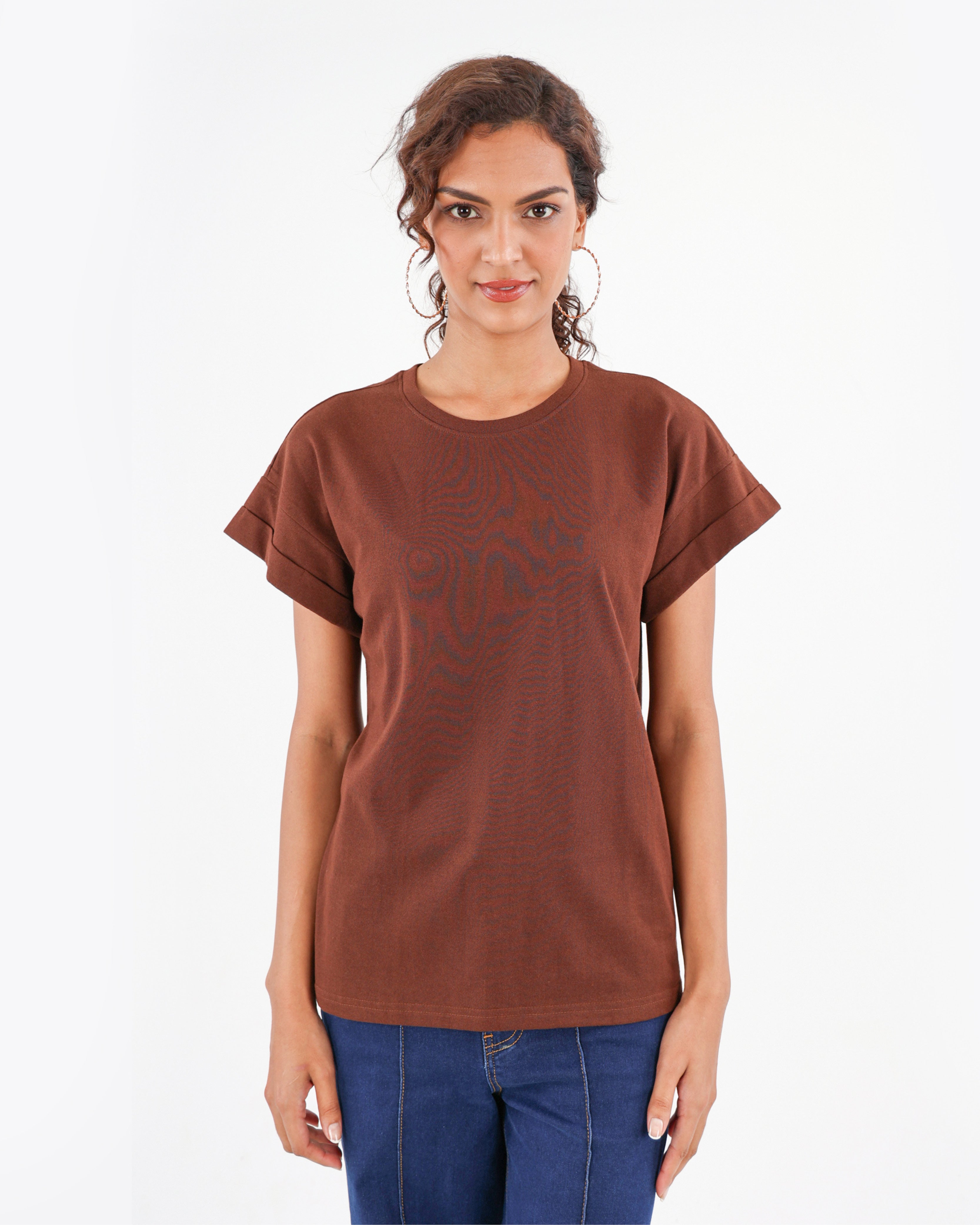 Chocolate Turn Back Short Sleeve T-Shirt