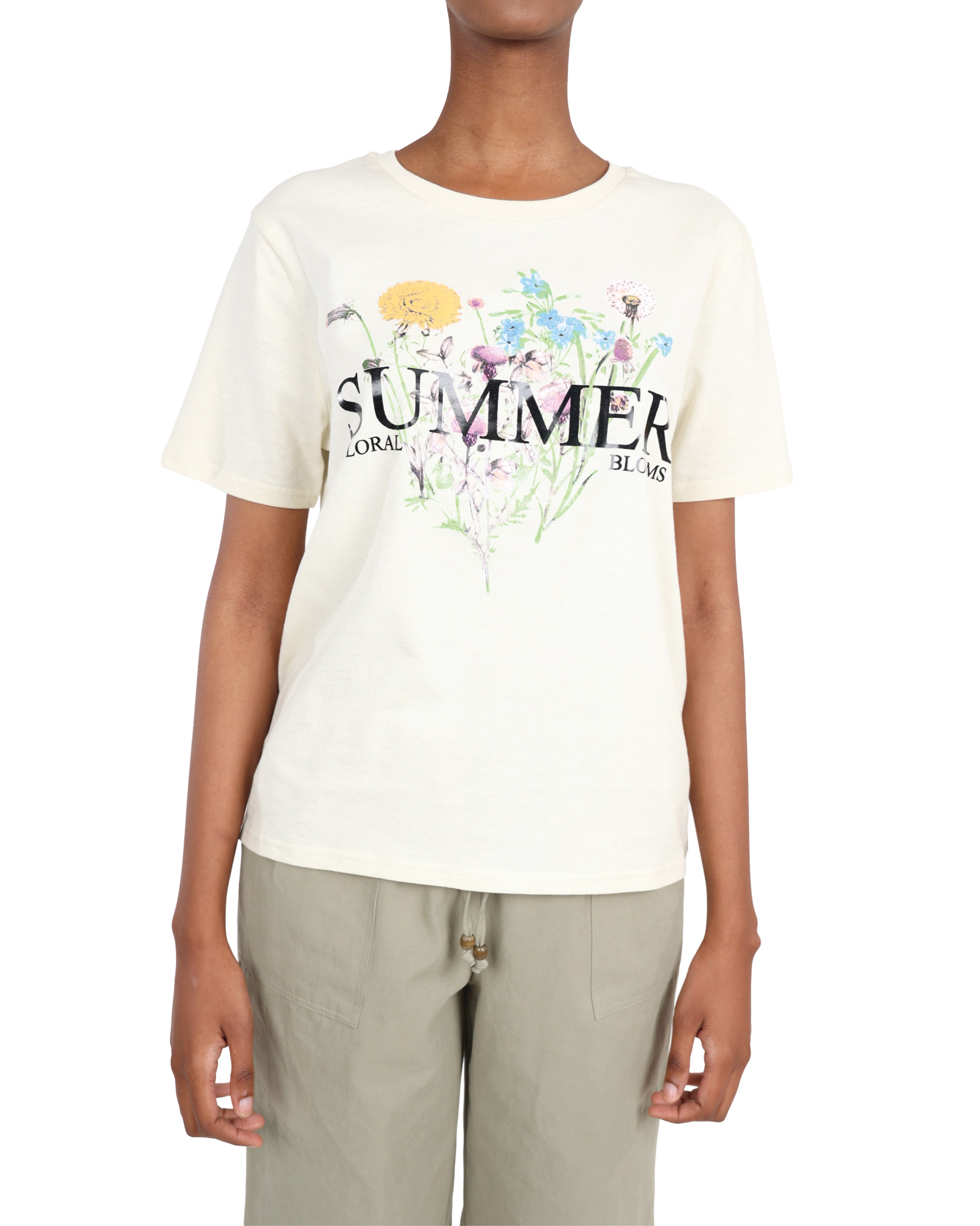 Short Sleeve Summer Floral Print T-Shirt