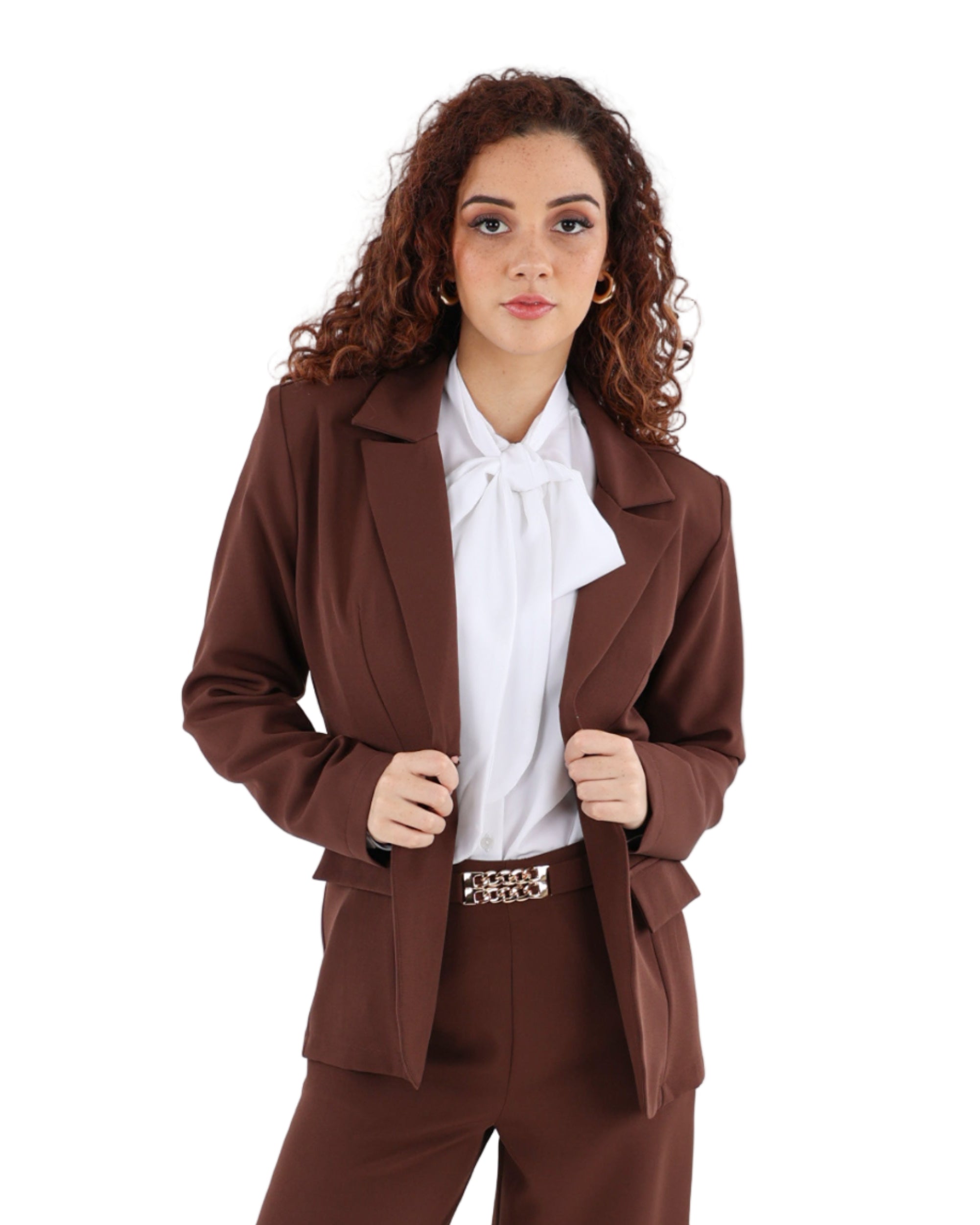 Single Button Structured Blazer