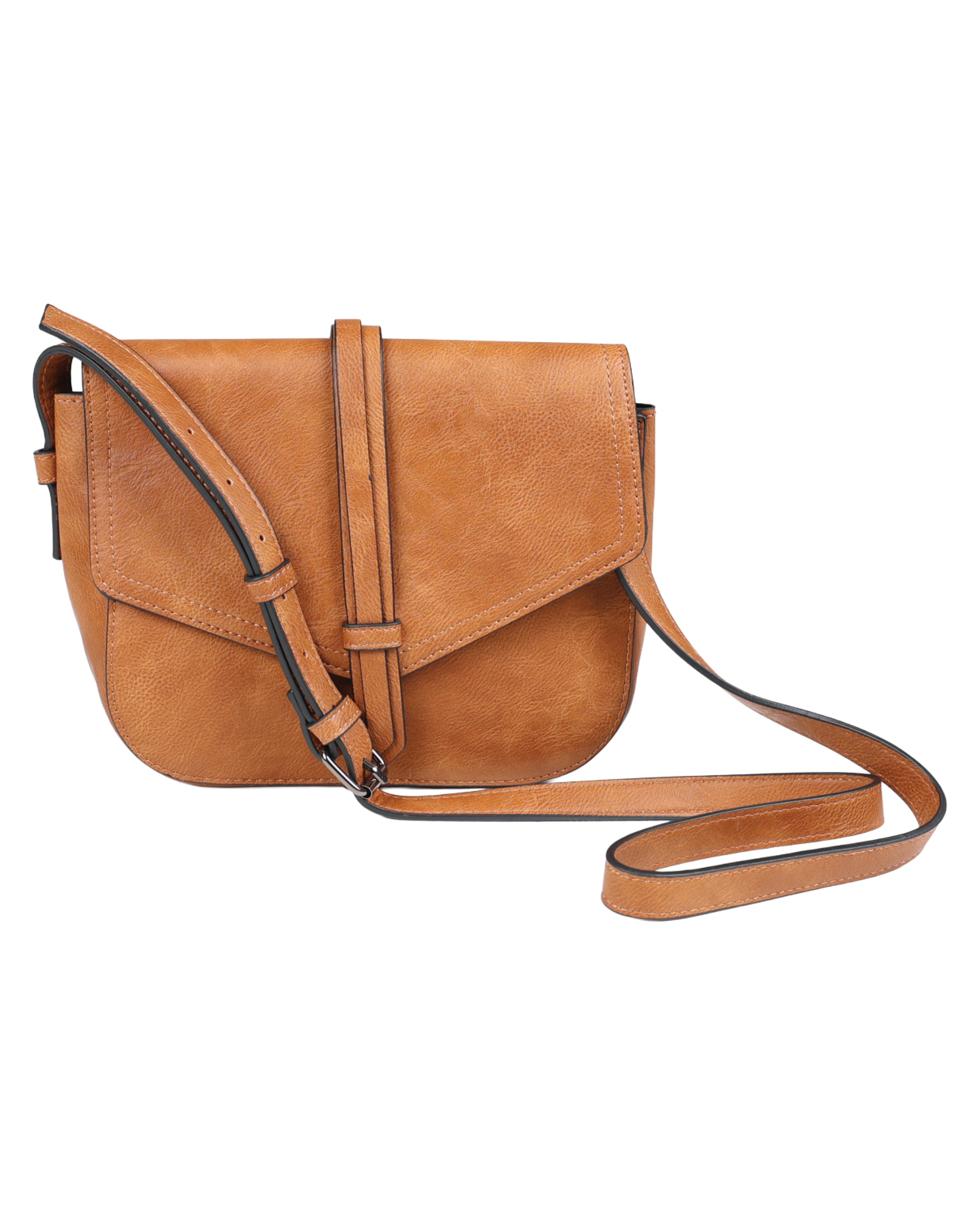 Tan Crossbody Satchel