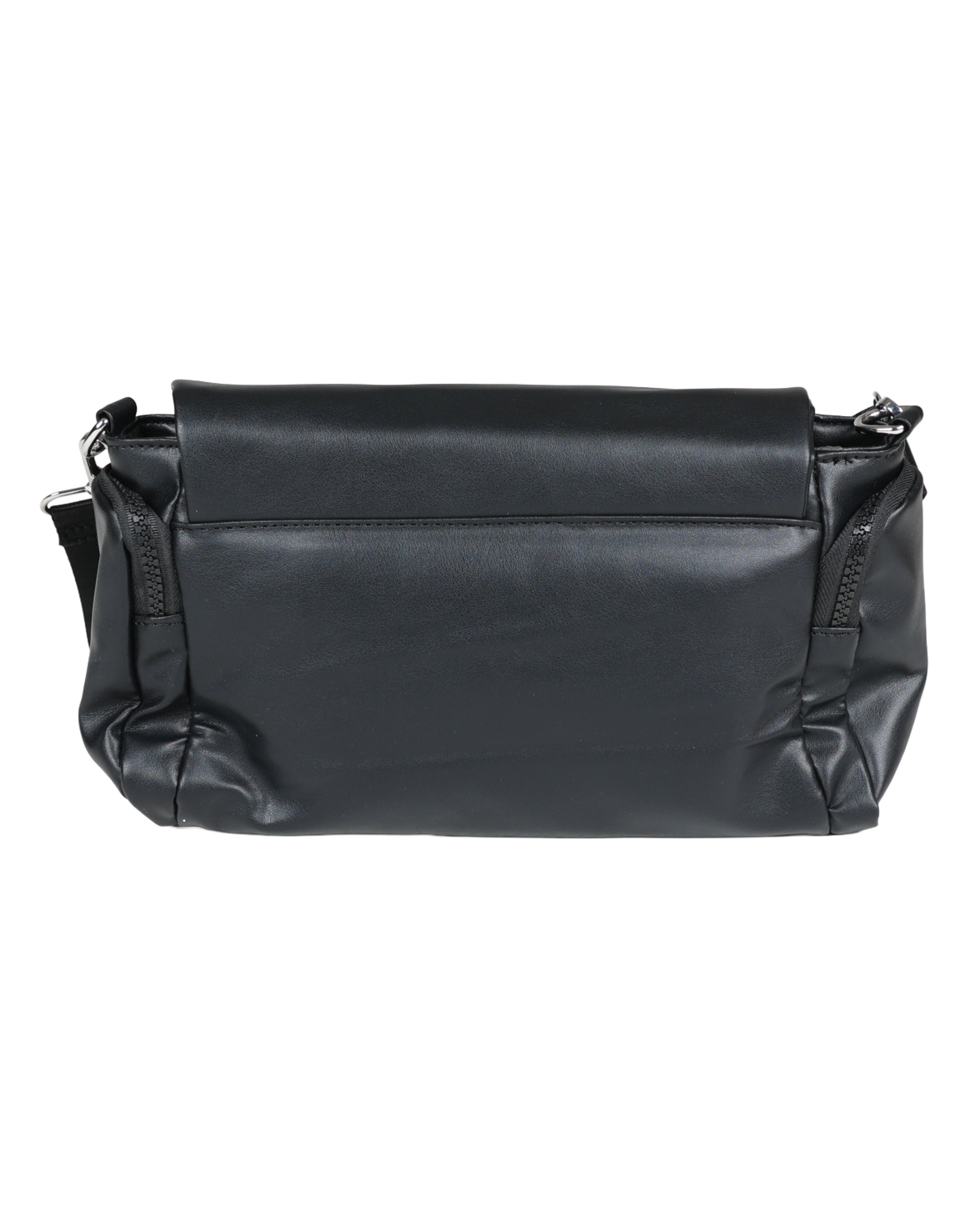 Black Soft Quilted Sling Bag