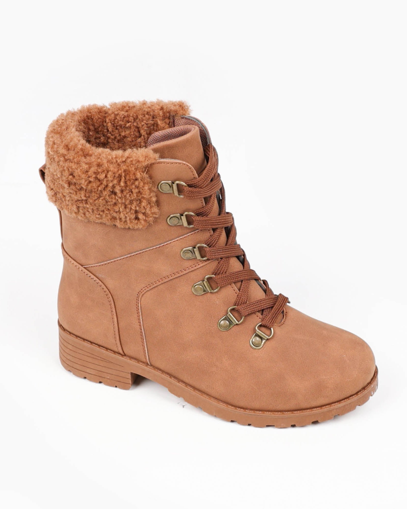 Fur Collar Worker Boot
