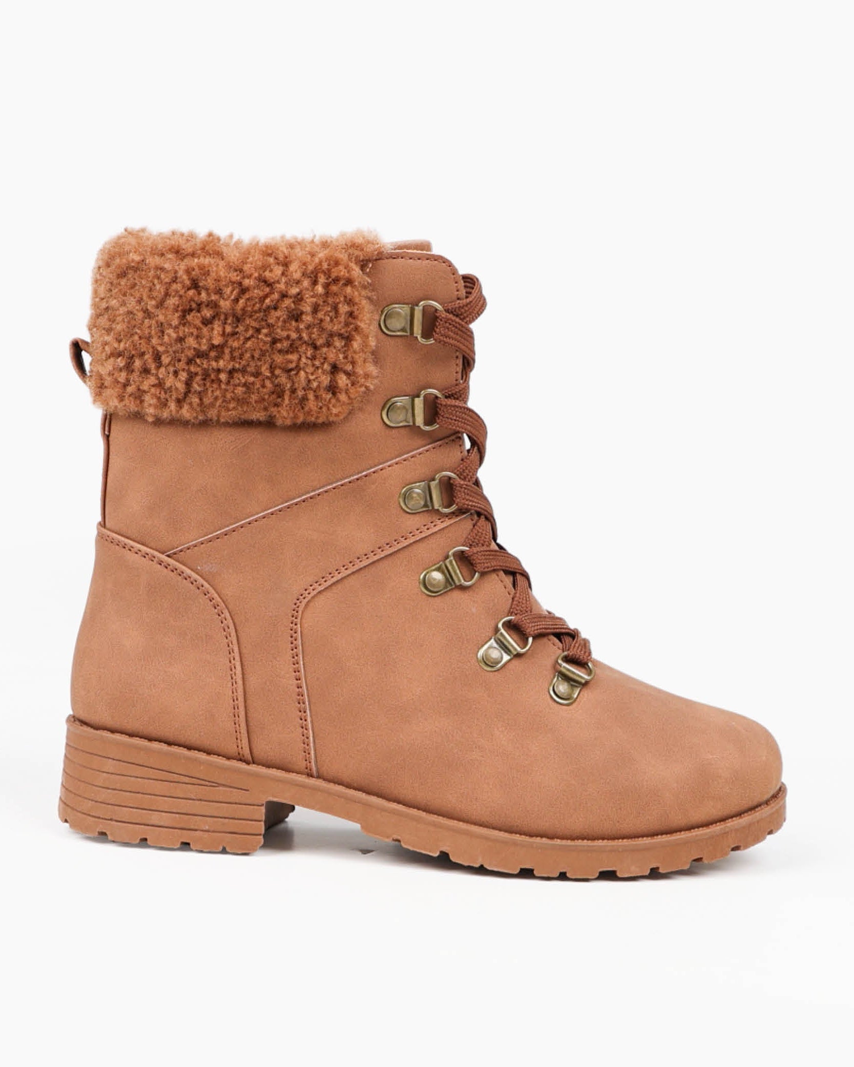 Fur Collar Worker Boot