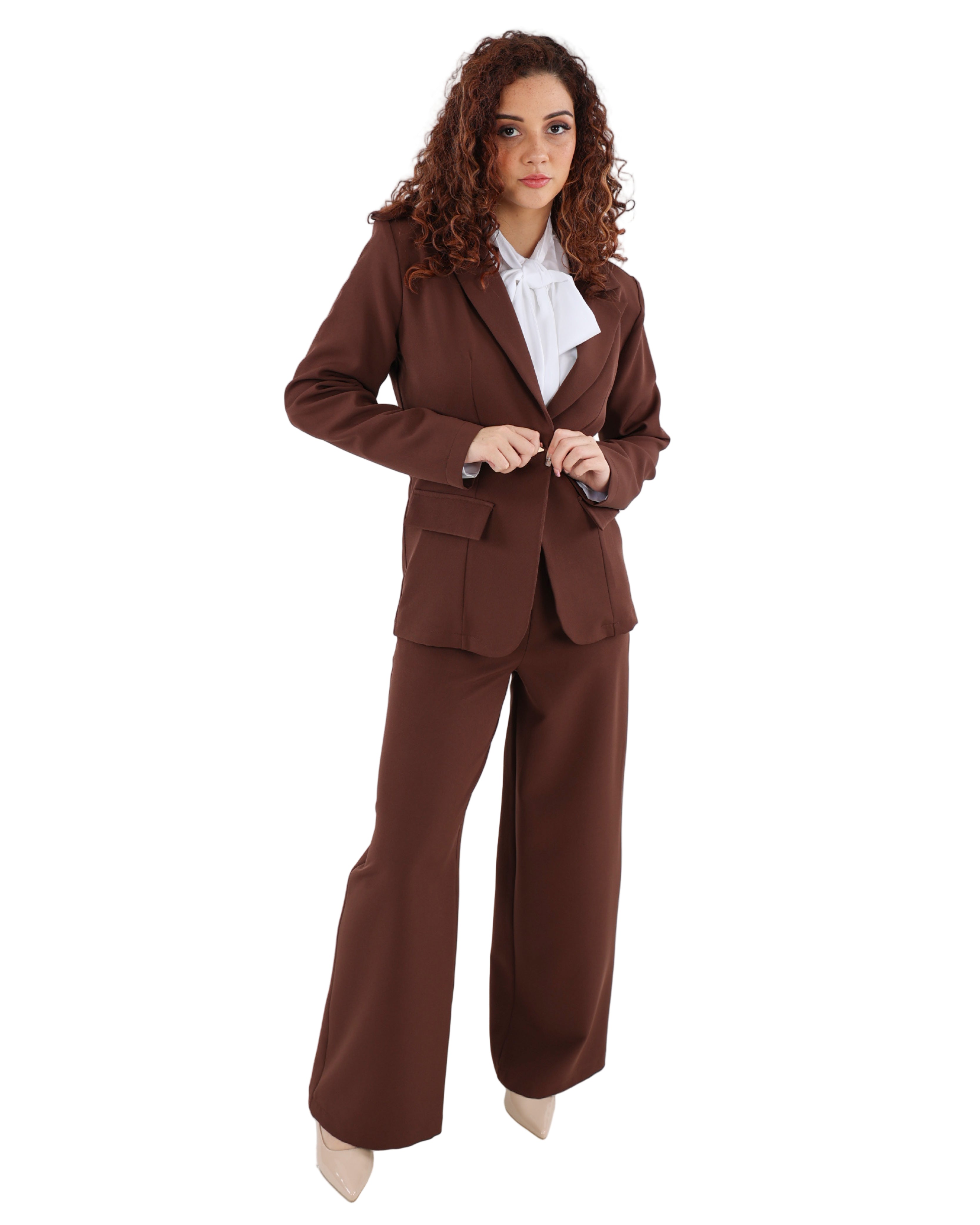 Single Button Structured Blazer