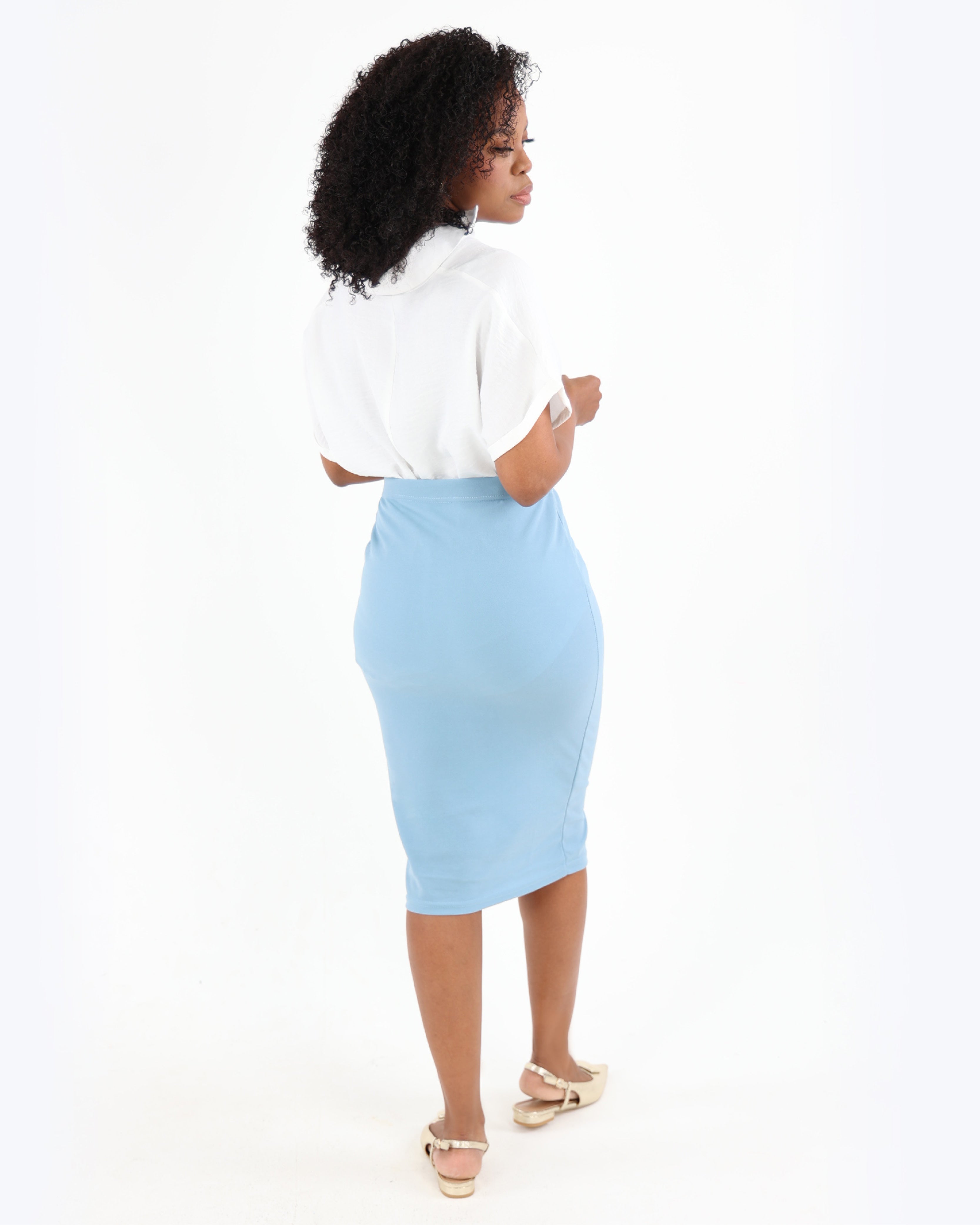 Blue/Stone Two Pack Pencil Skirt