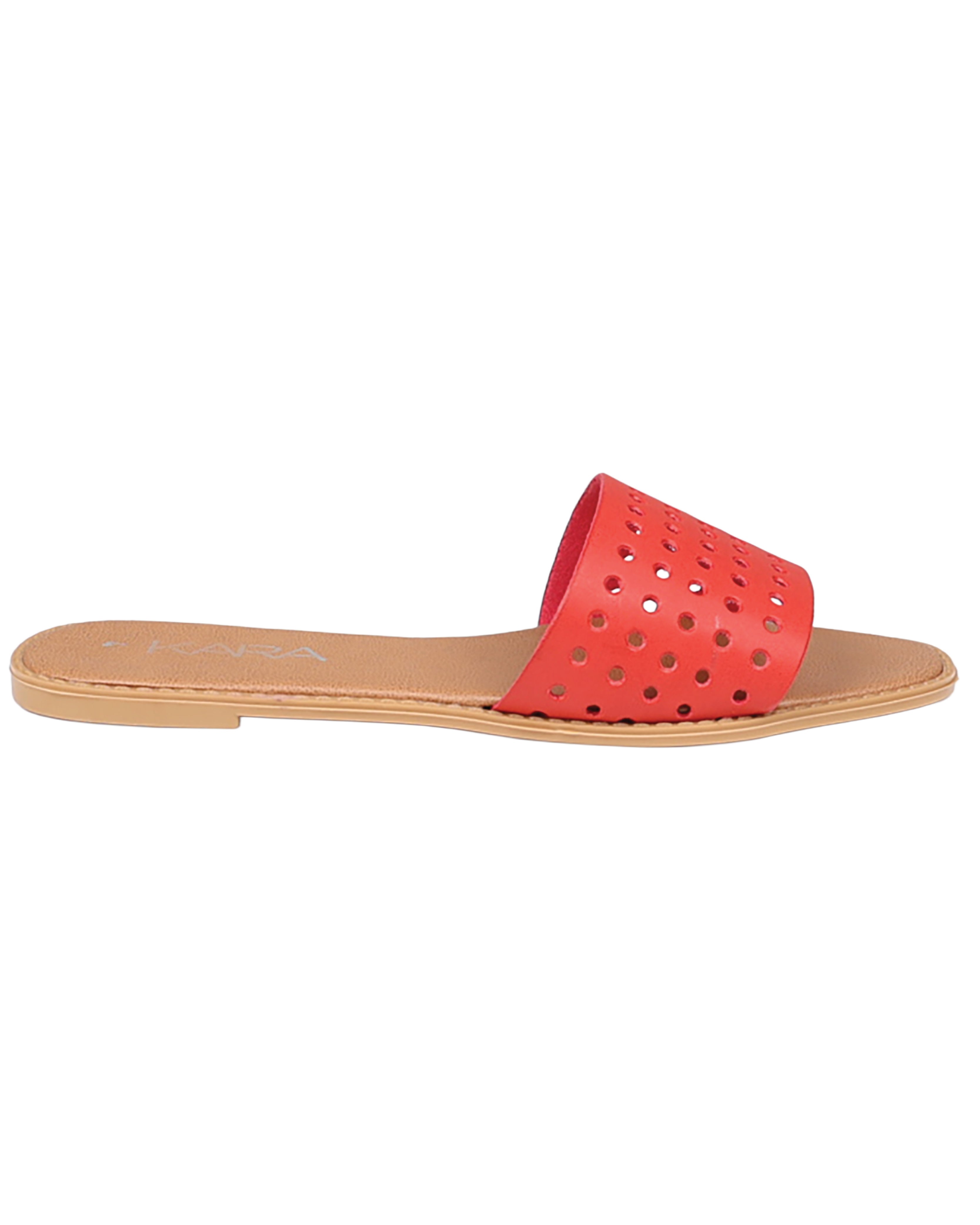 Red Laser Punch Flat Slides