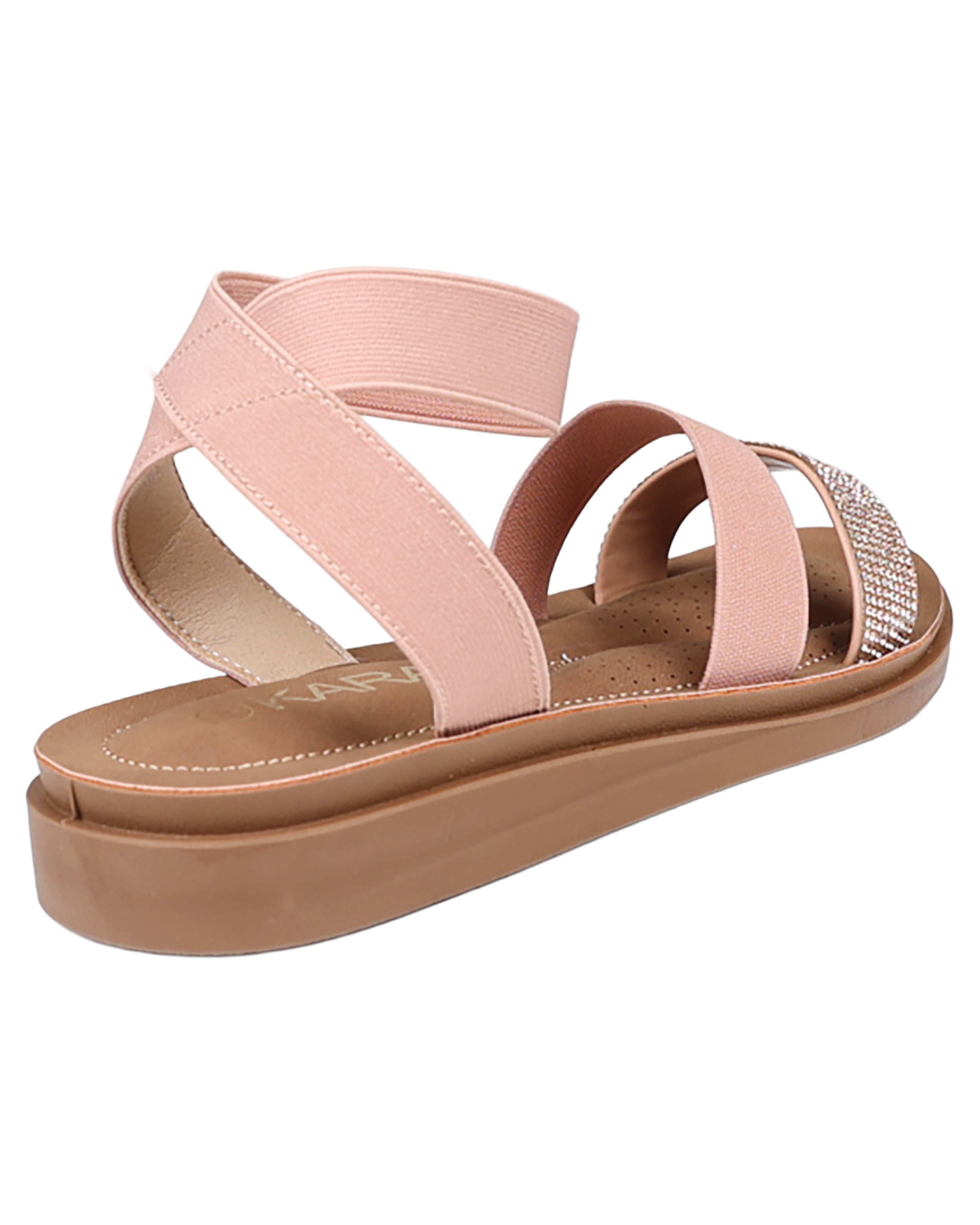 Embellished Strappy Moulded Sandals