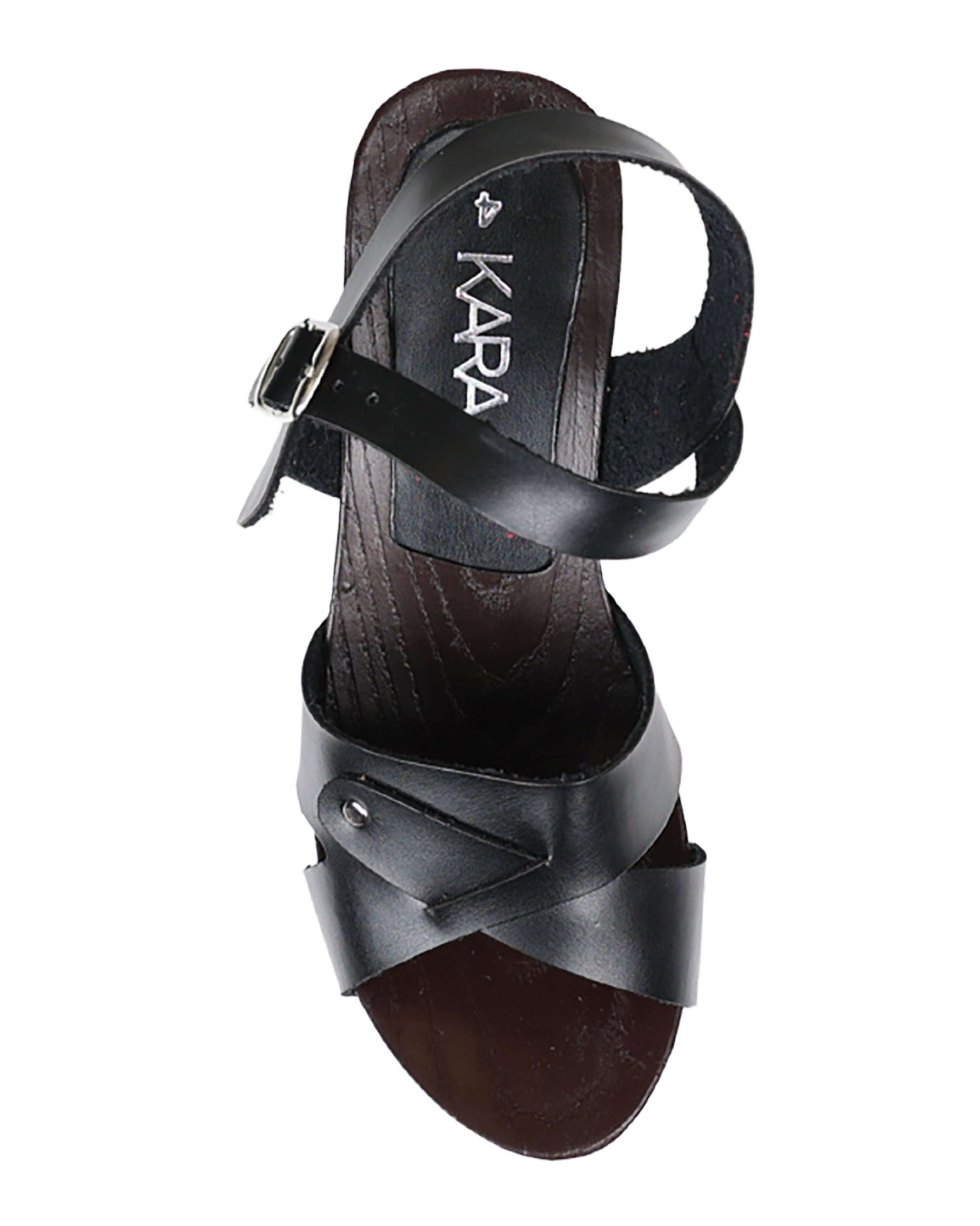Black Block Heel Clogs