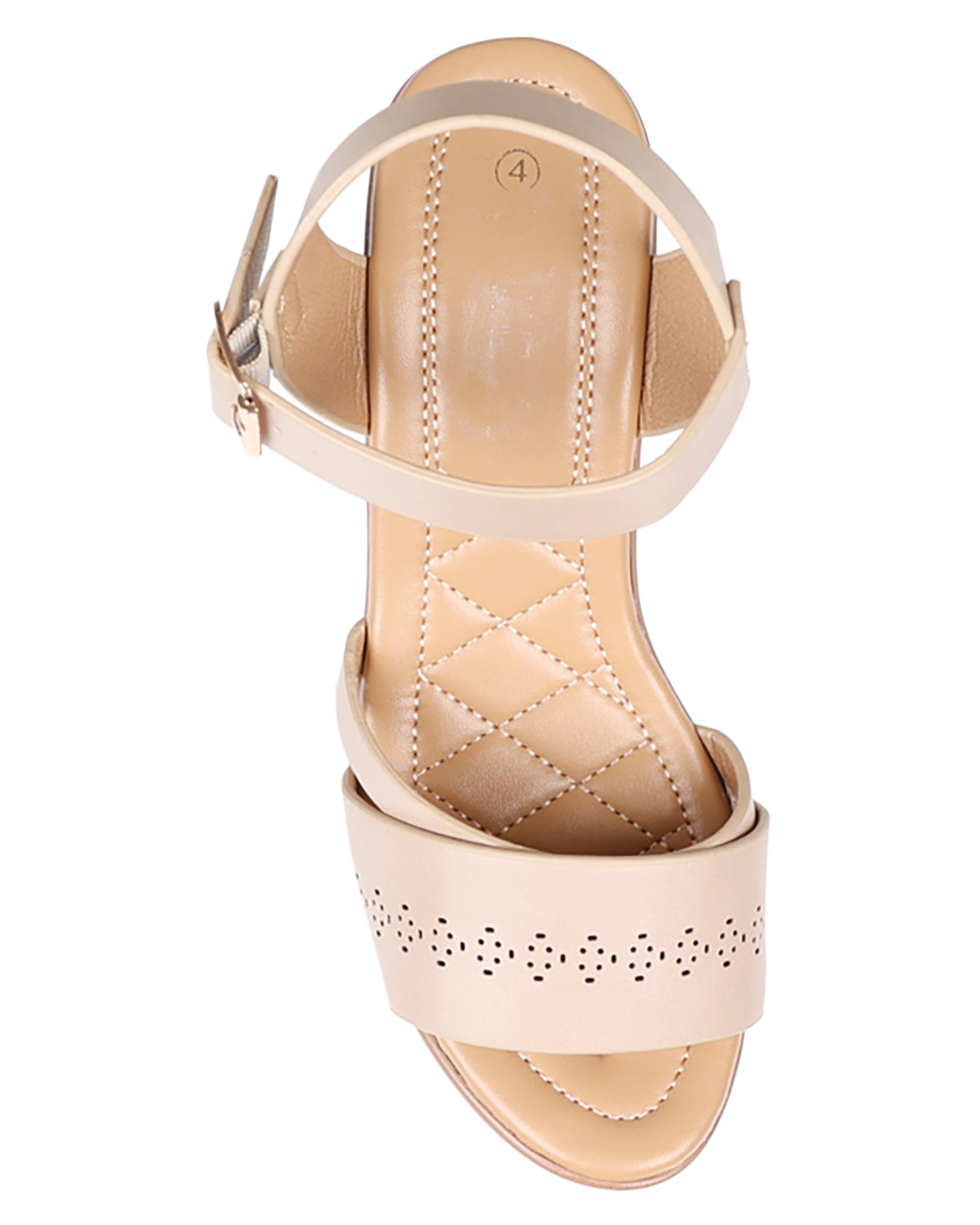 Double Band Platform Block Heel