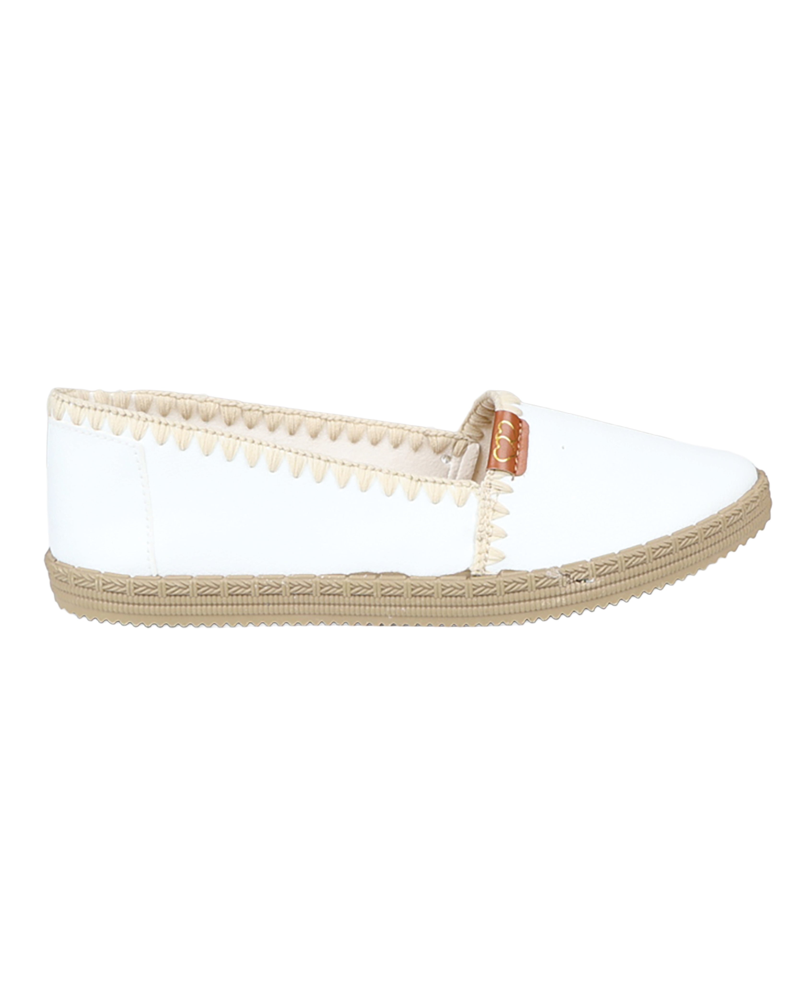 White Whip Stitch Detail Loafer