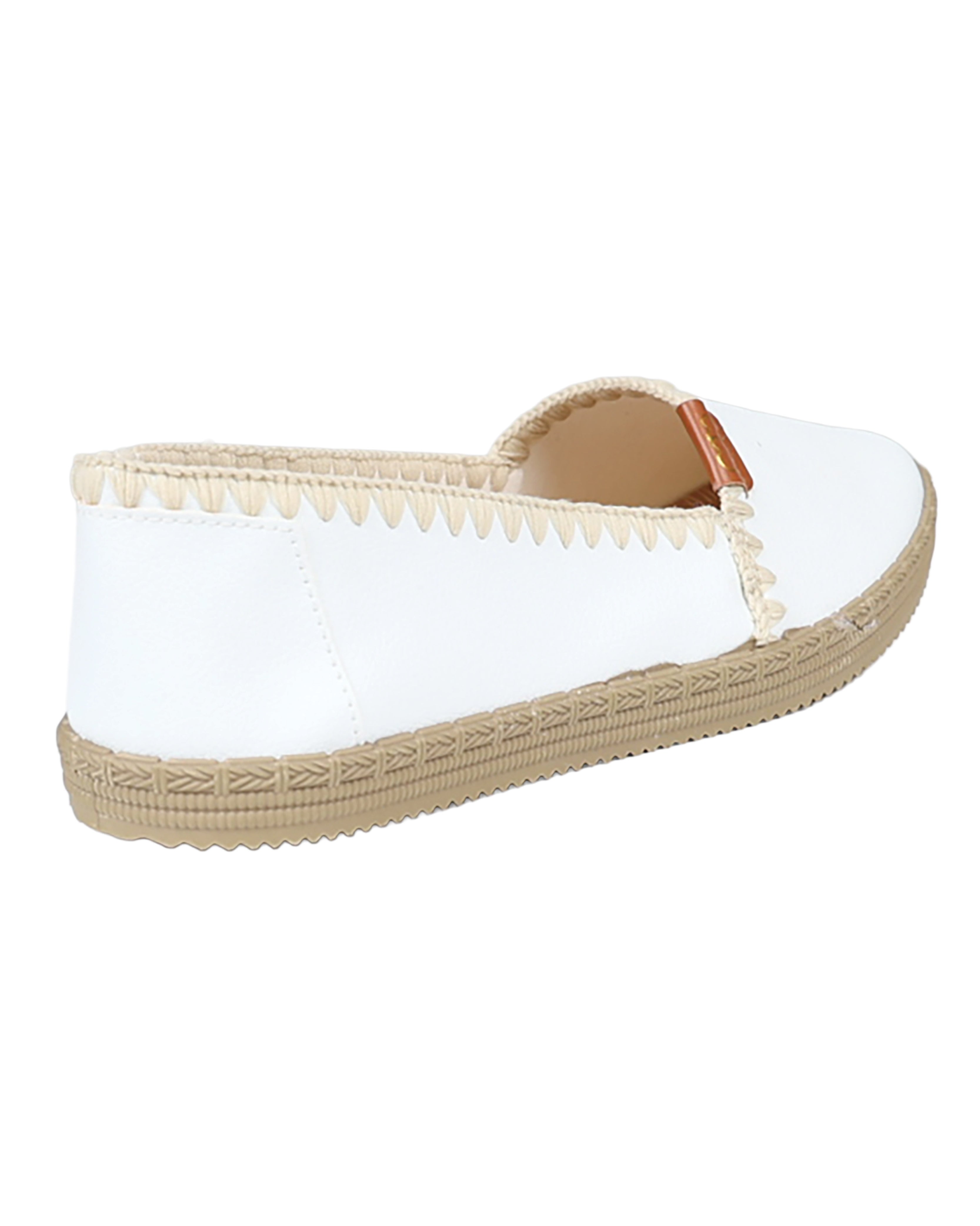 White Whip Stitch Detail Loafer