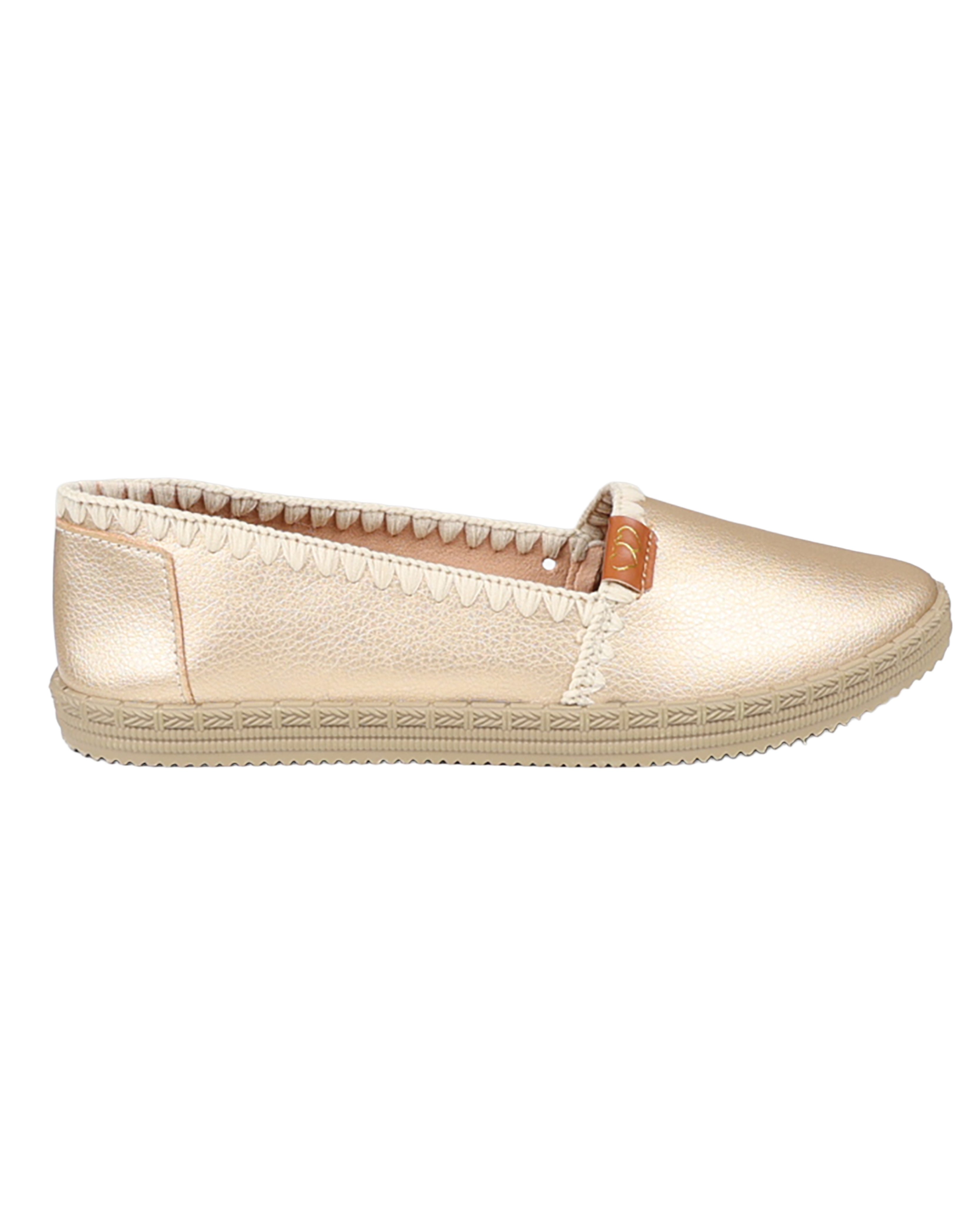 Gold Whip Stitch Detail Loafer
