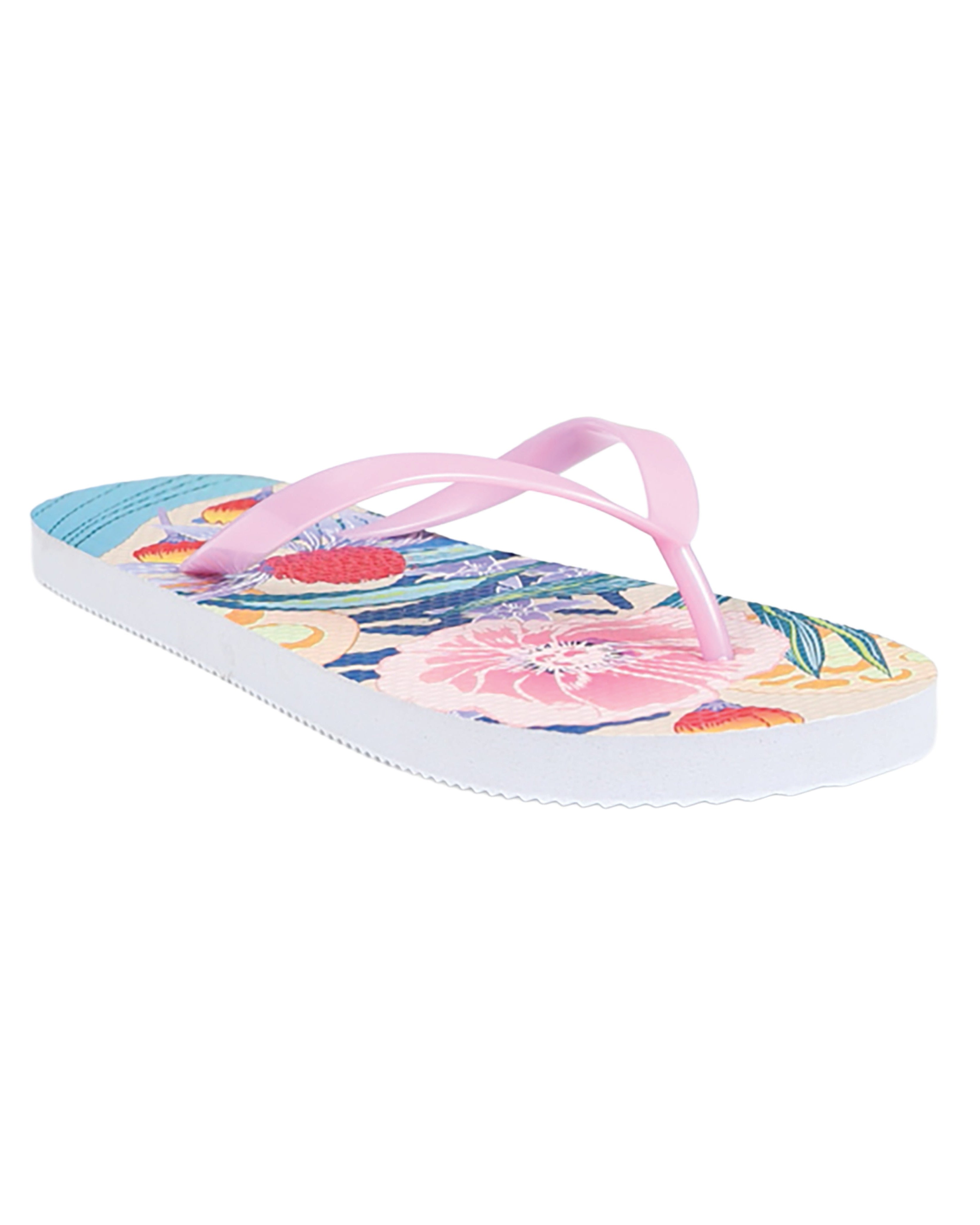 Floral Print Flip Flop