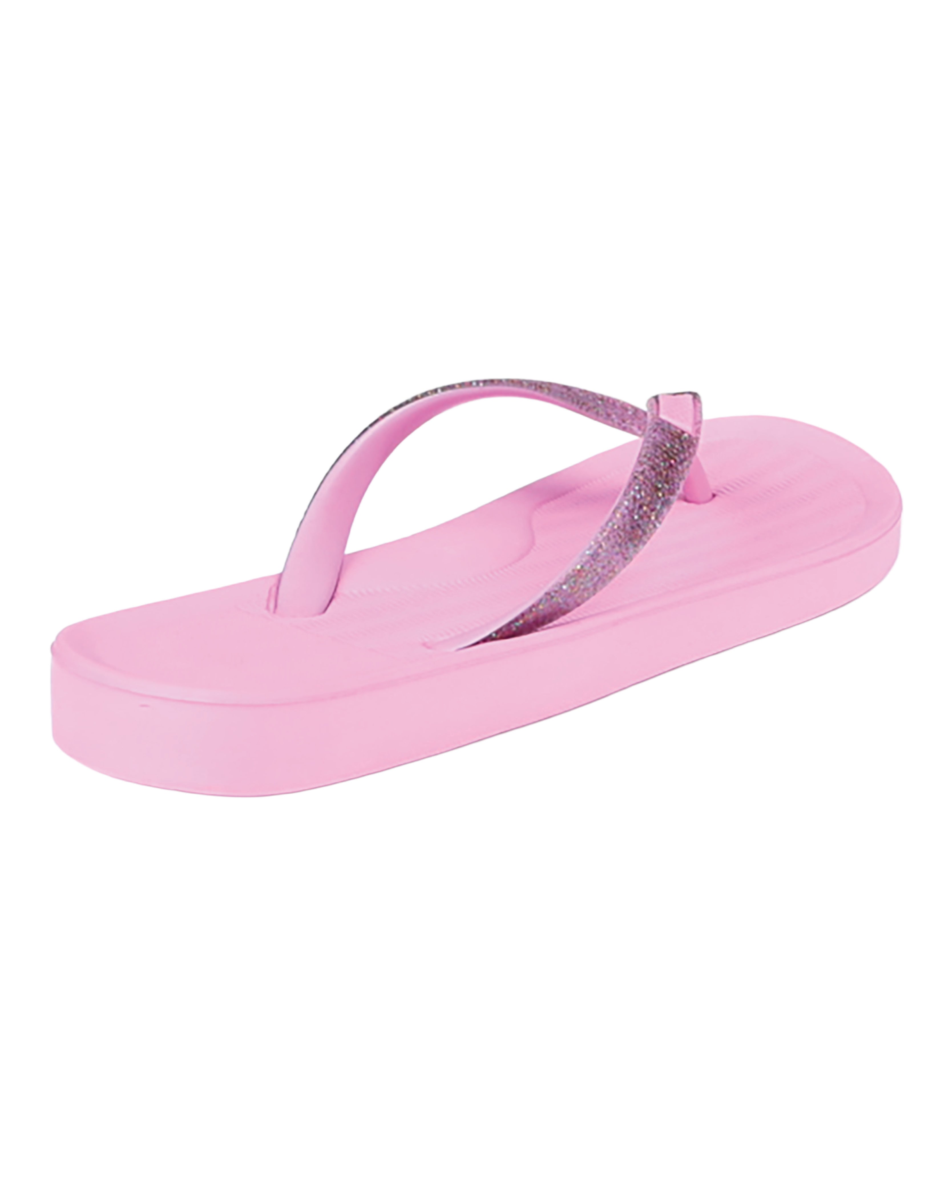 Pink Glitter Detail Flip Flop