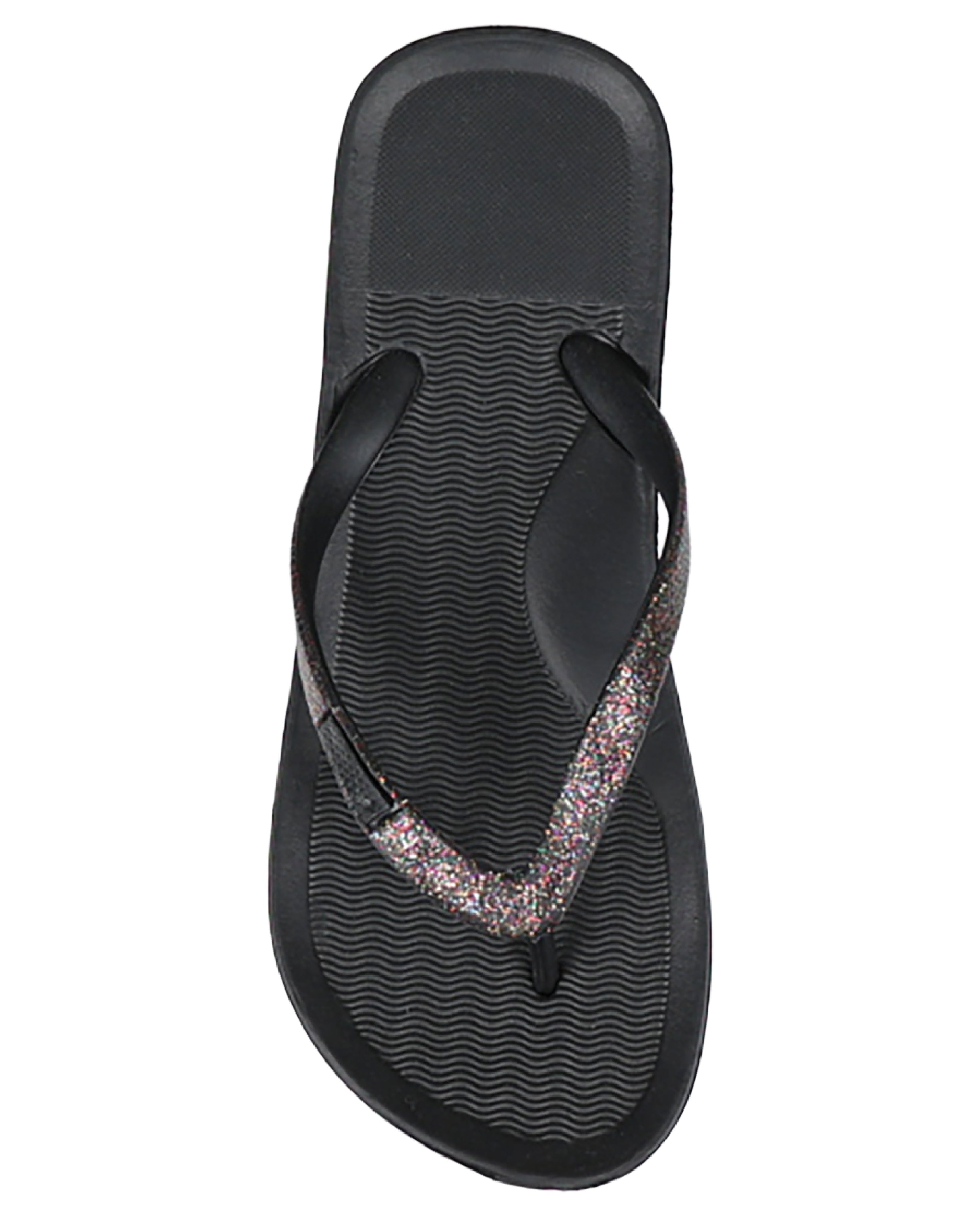 Black Glitter Detail Flip Flop