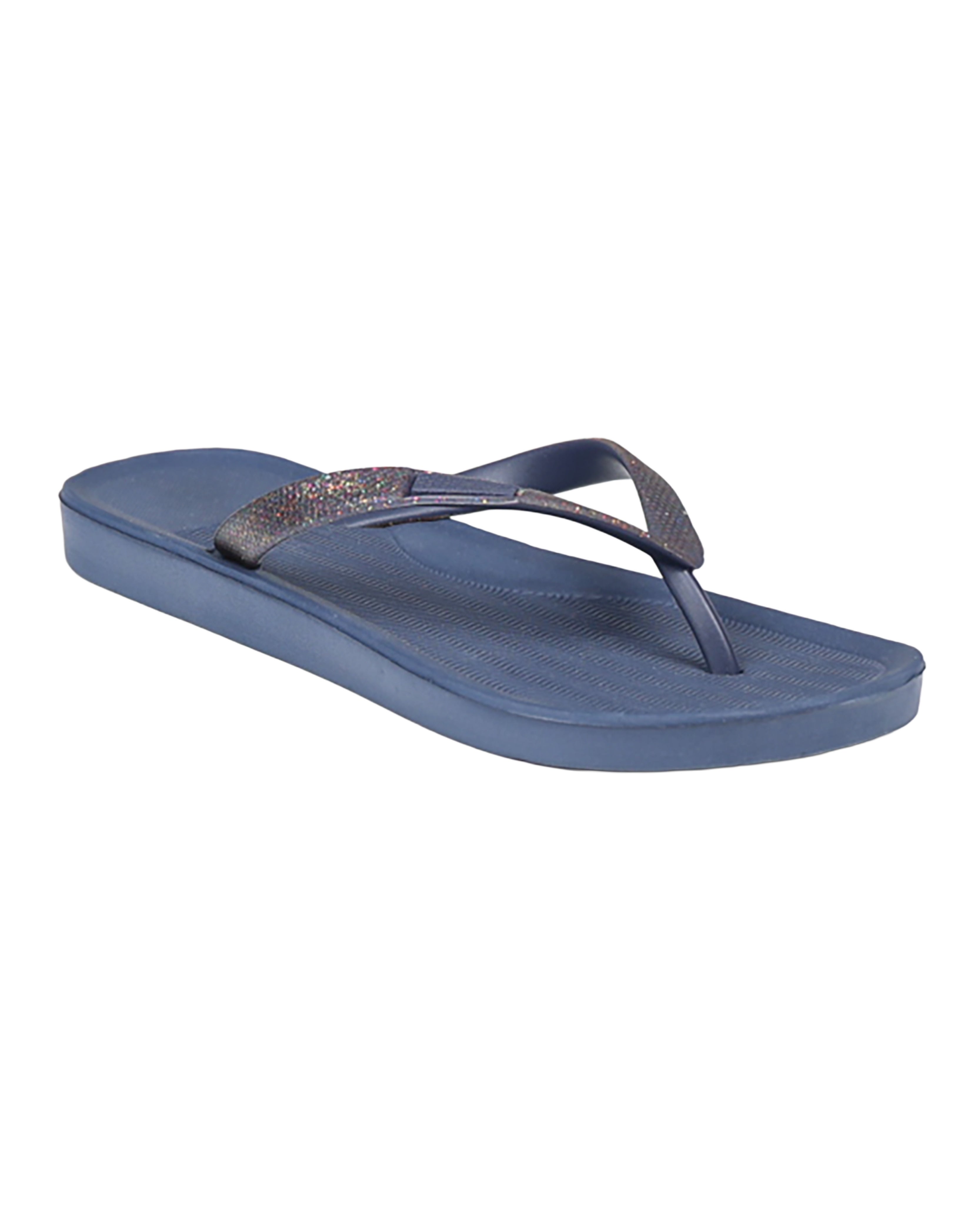 Navy Glitter Detail Flip Flop
