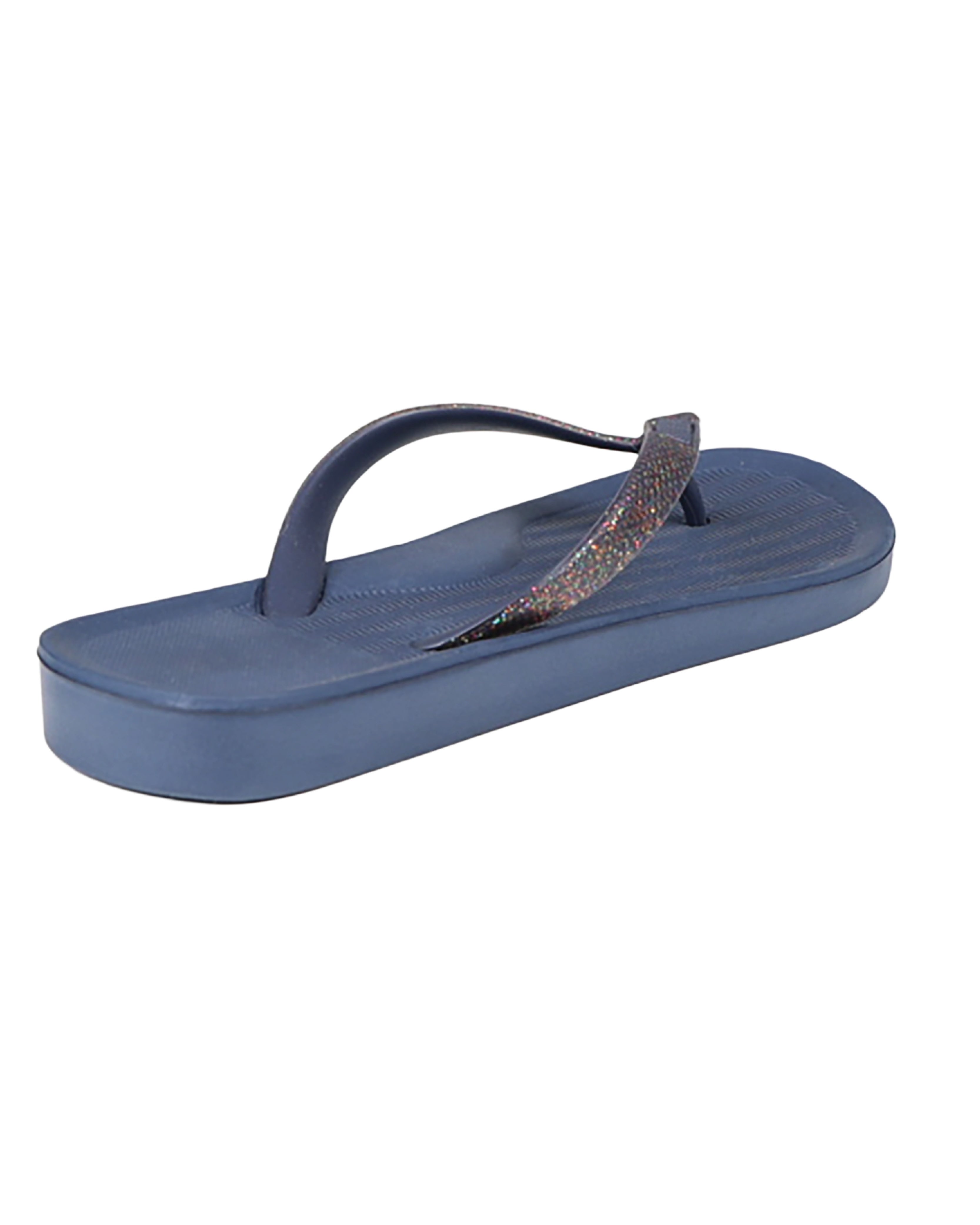 Navy Glitter Detail Flip Flop