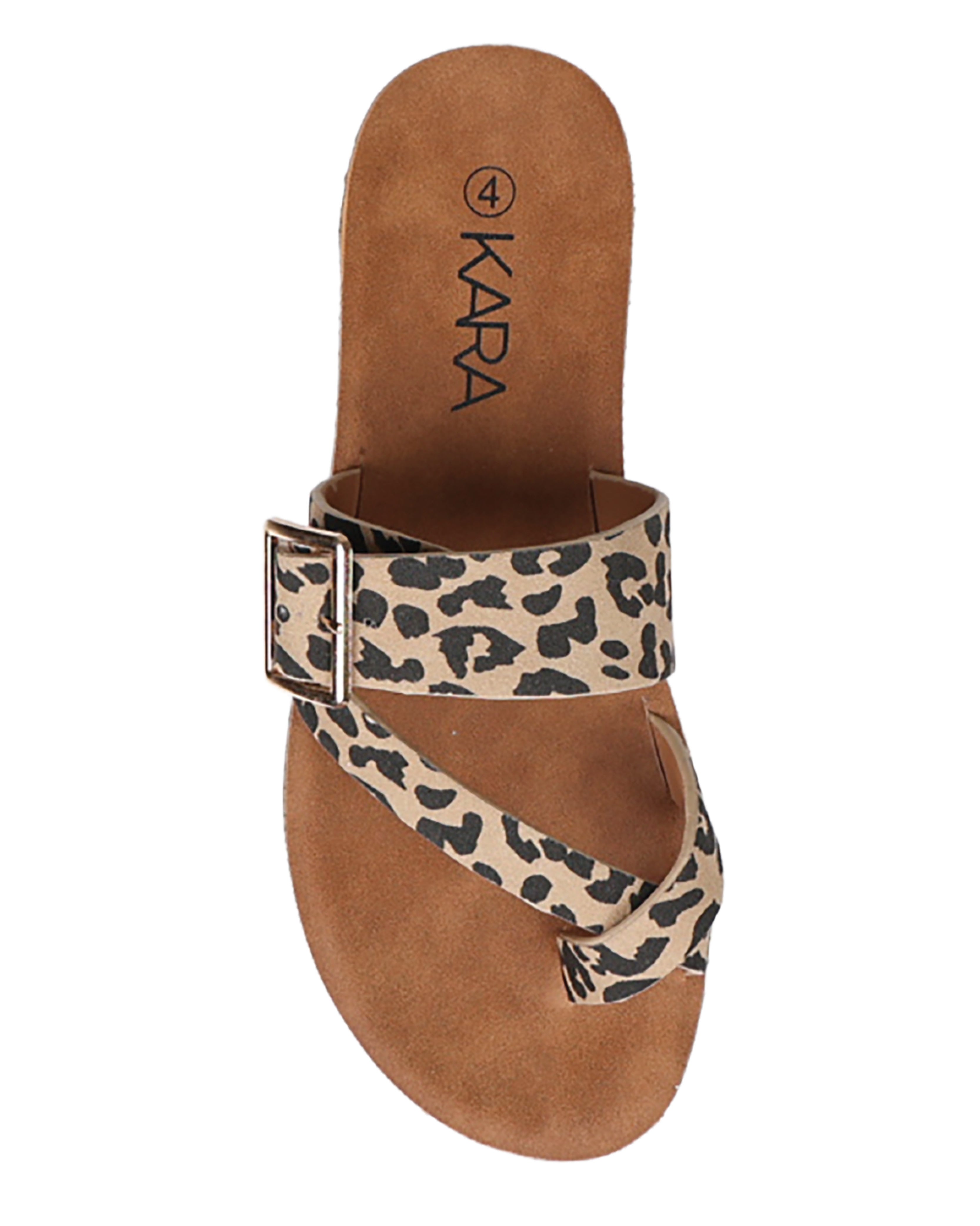 Animal Print Toe Post Moulded Sandal