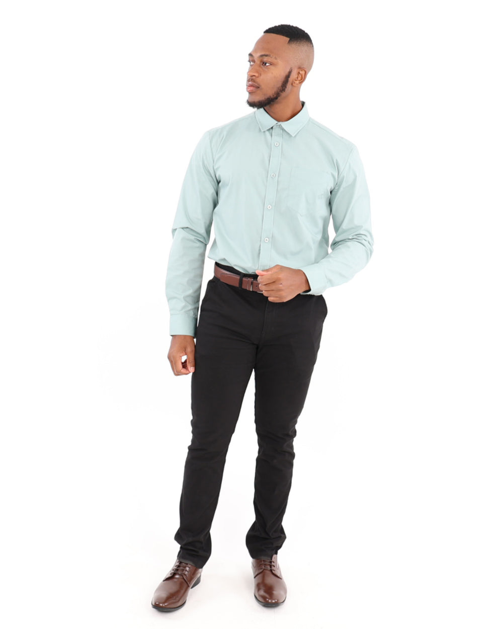 Lightweight Stretch Chinos Standard Fit - Black