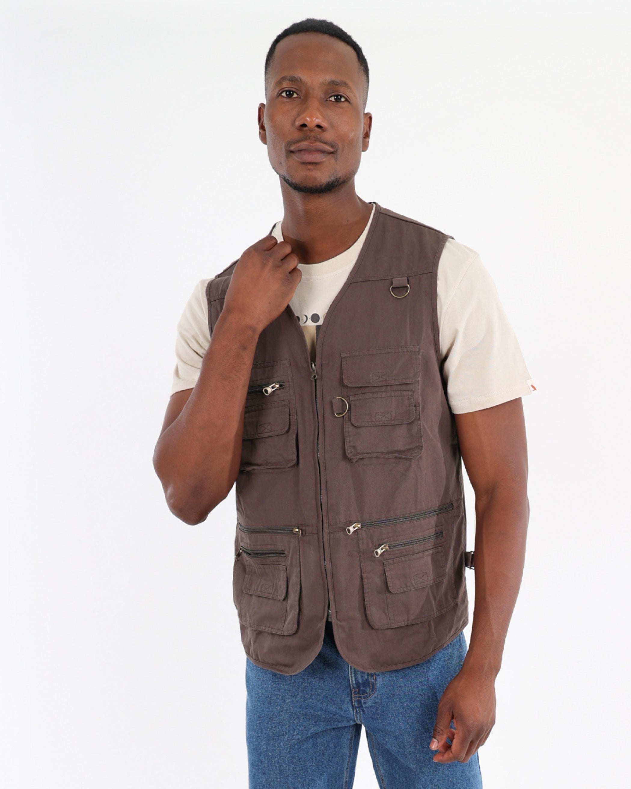 Sleeveless Multi Pocket Fishing Jacket