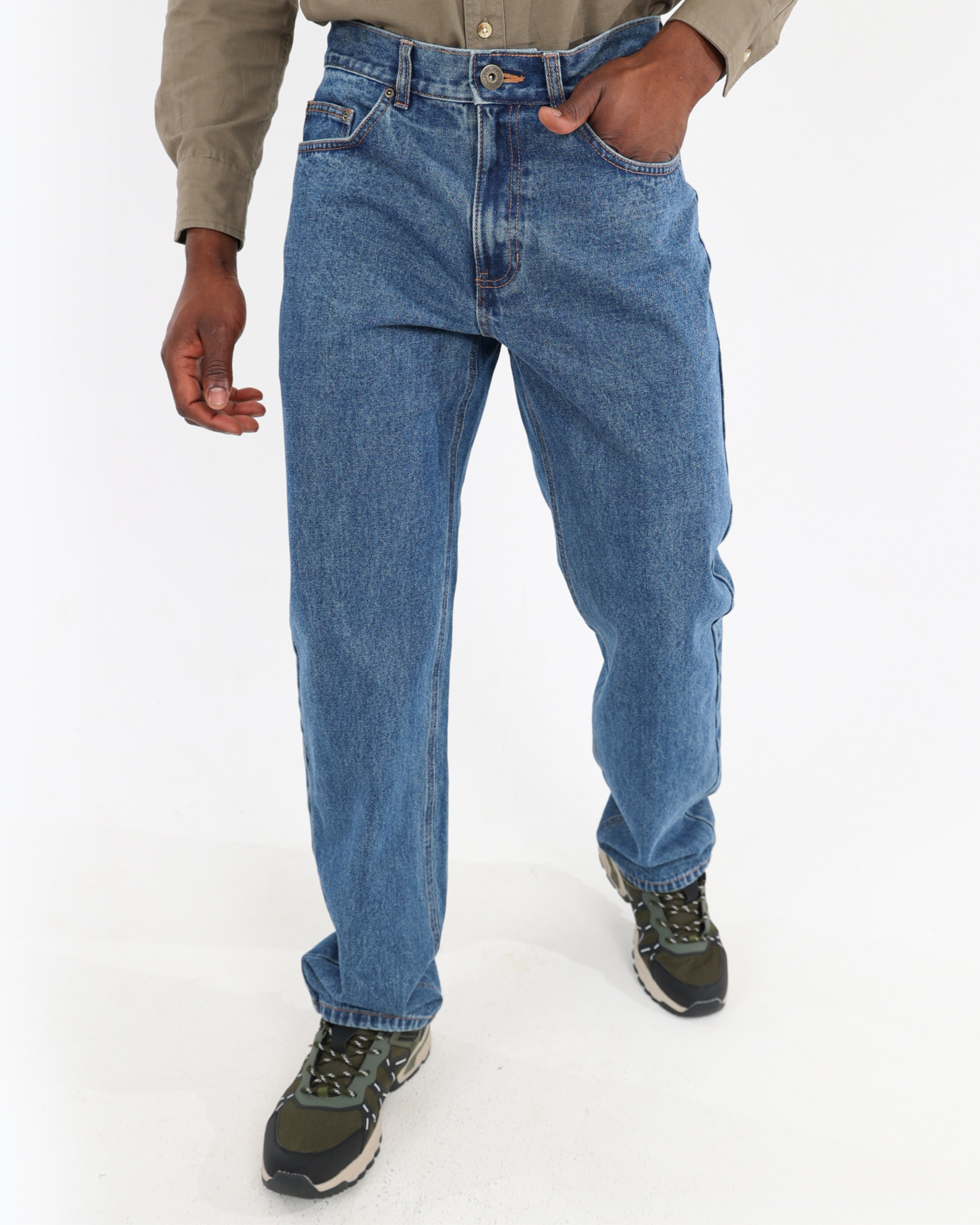 Regular Fit Stonewash Denim Jeans
