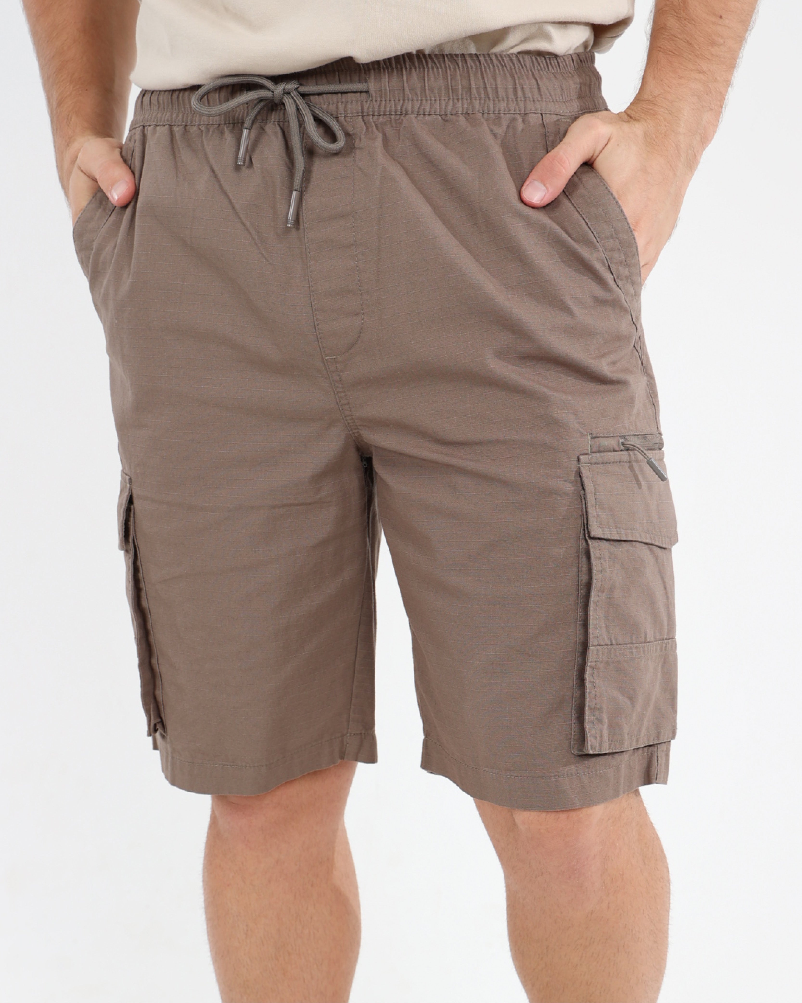 Taupe Outdoor Cargo Shorts