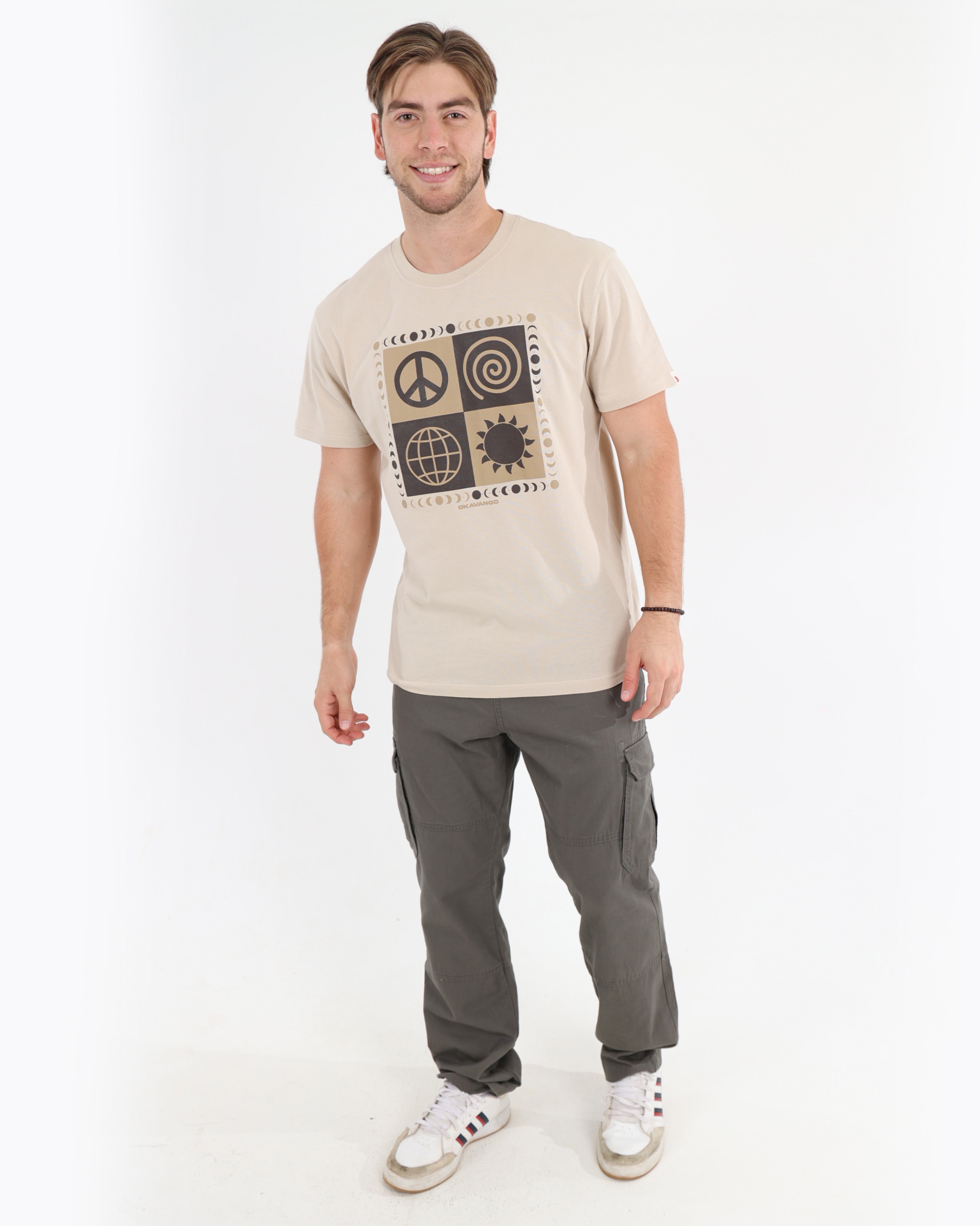Taupe Cotton Cargo Pants