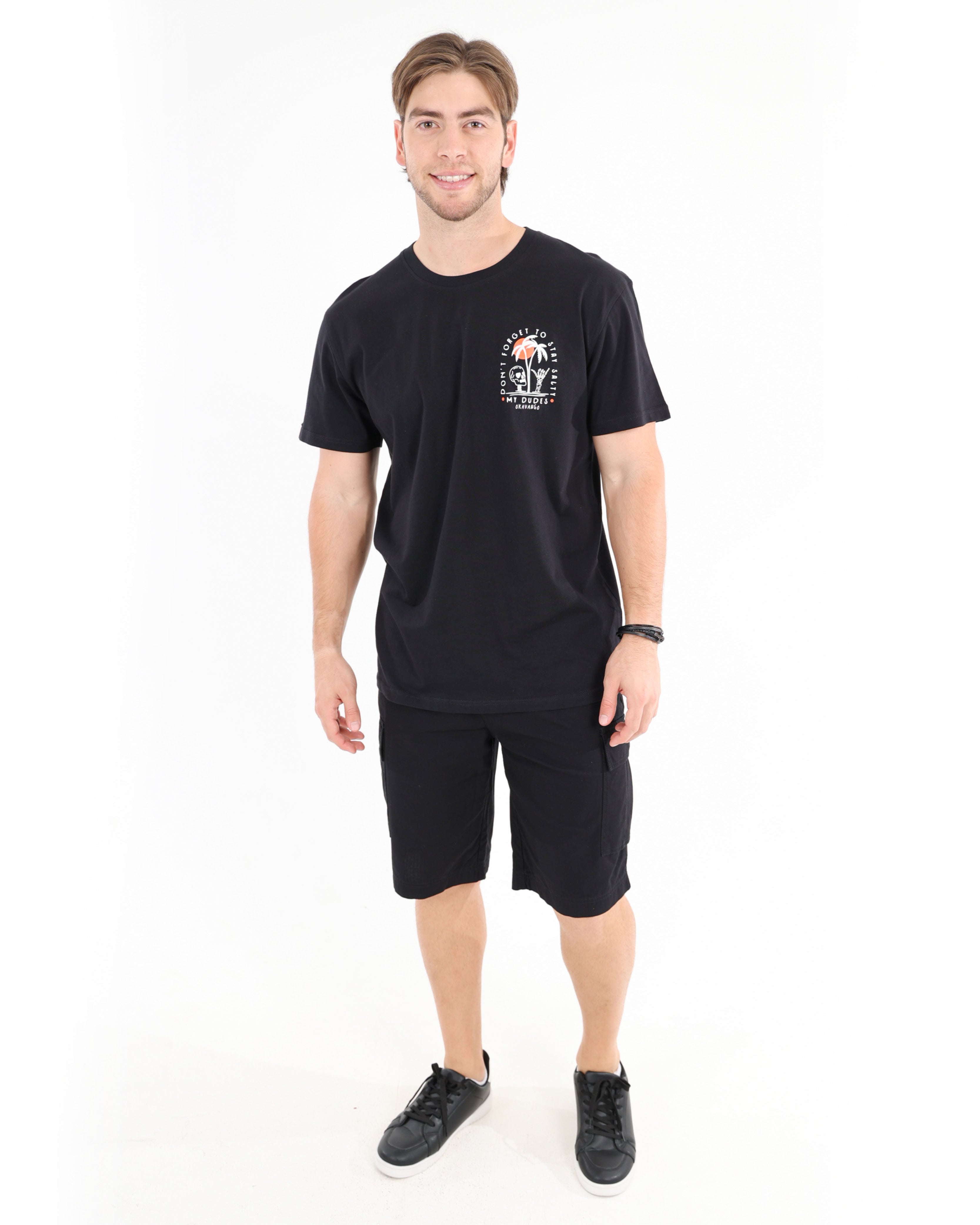 Black Outdoor Ripstop Cargo Shorts