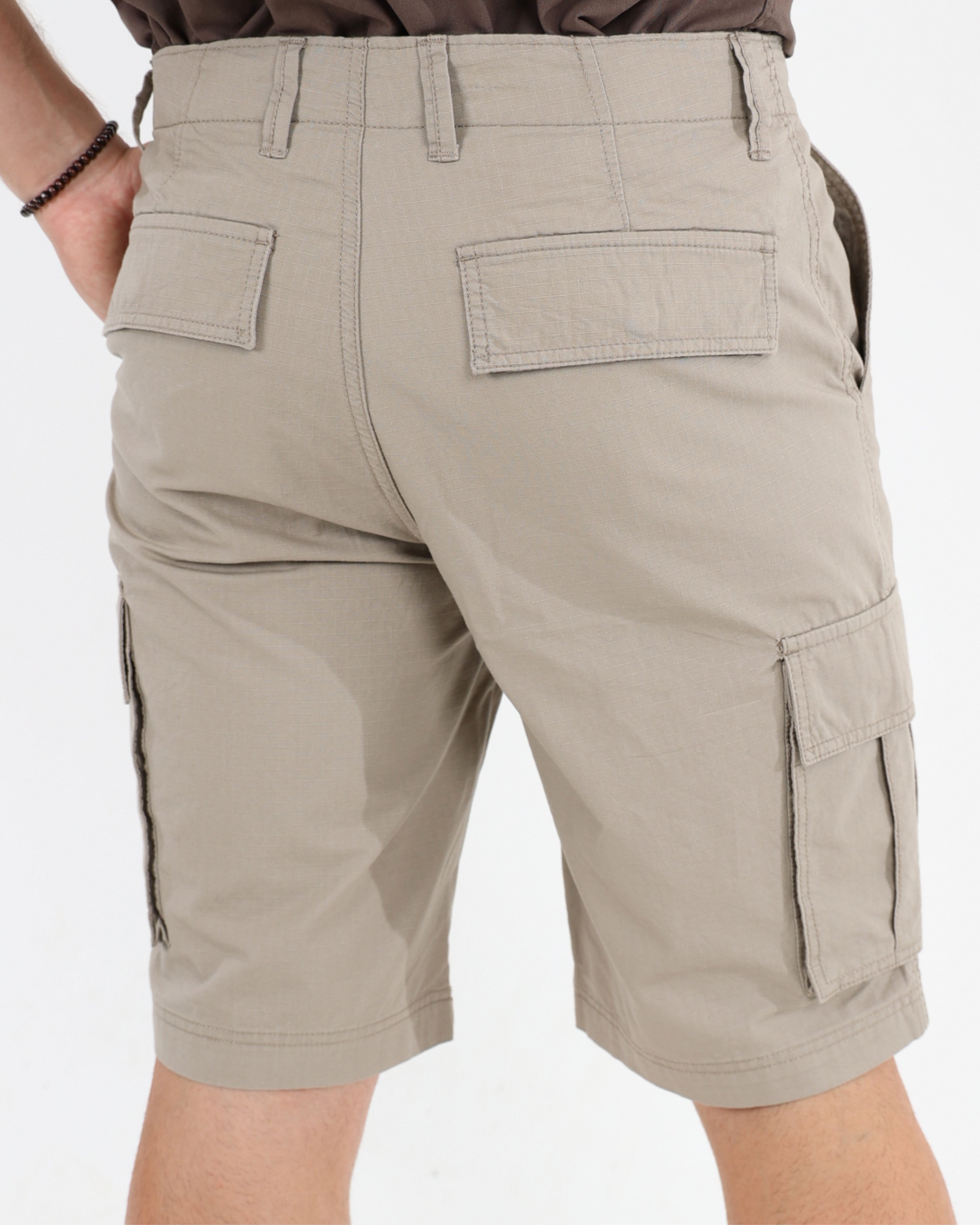 Outdoor Taupe Ripstop Cargo Shorts