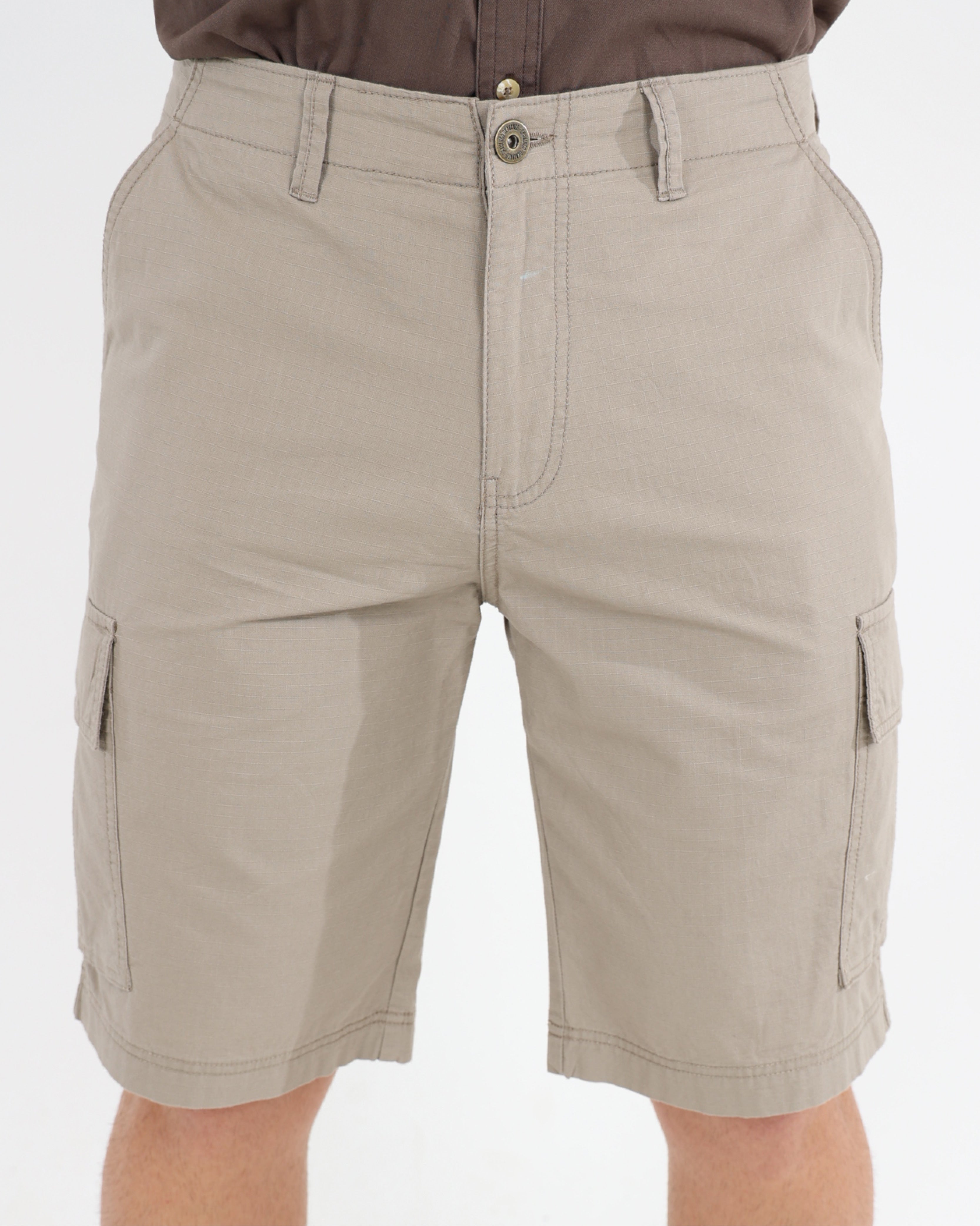 Outdoor Taupe Ripstop Cargo Shorts
