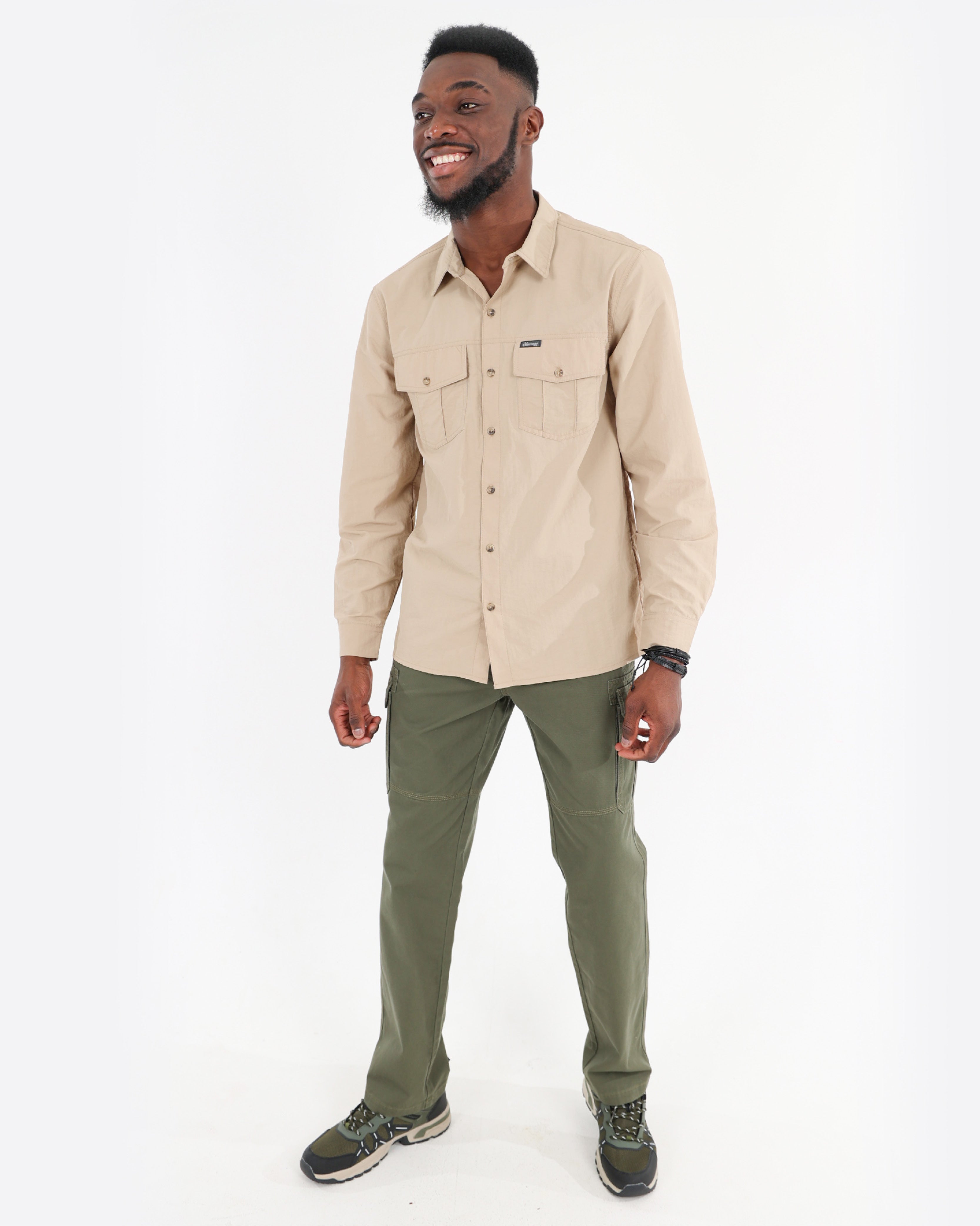 Stone Long Sleeve Outdoor Nylon Shirt