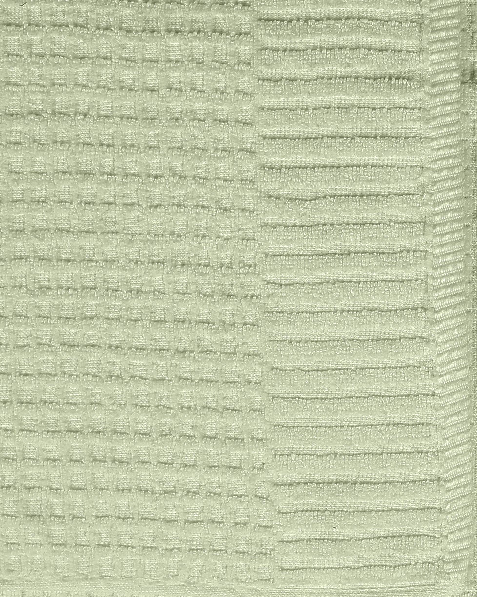 Sage Waffle Cotton Hand Towel