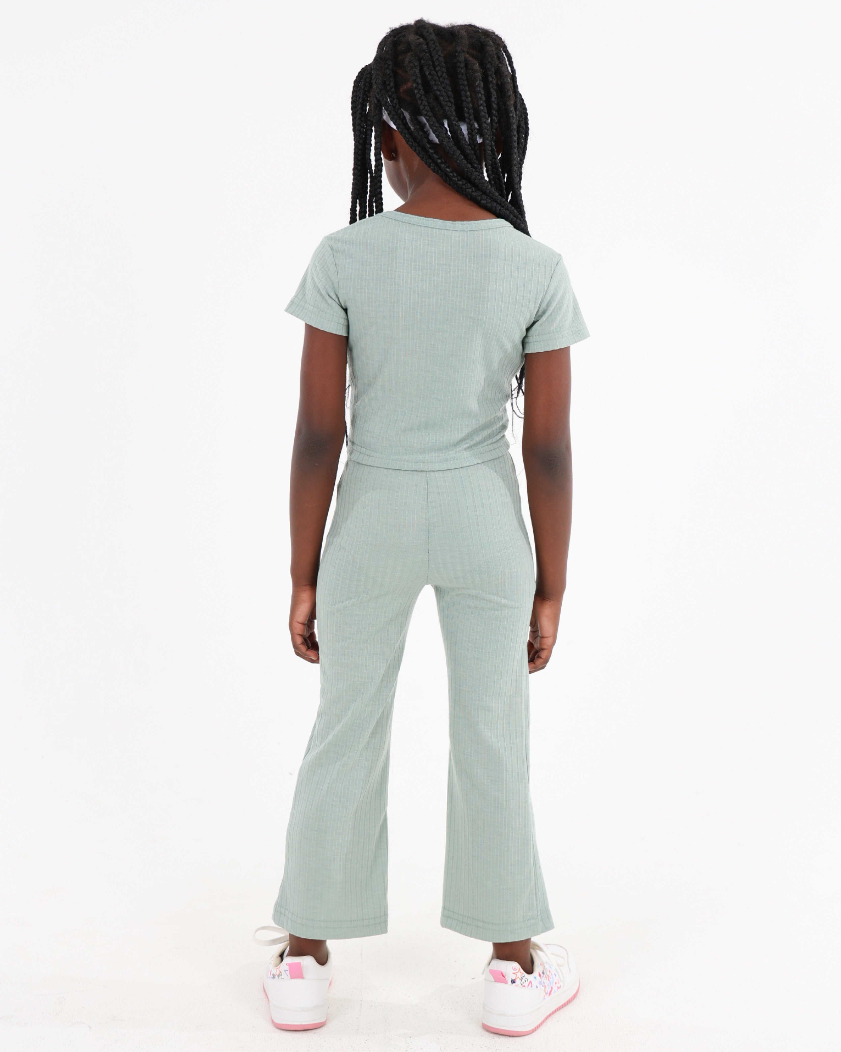 Ribbed Bootleg Strech Legging