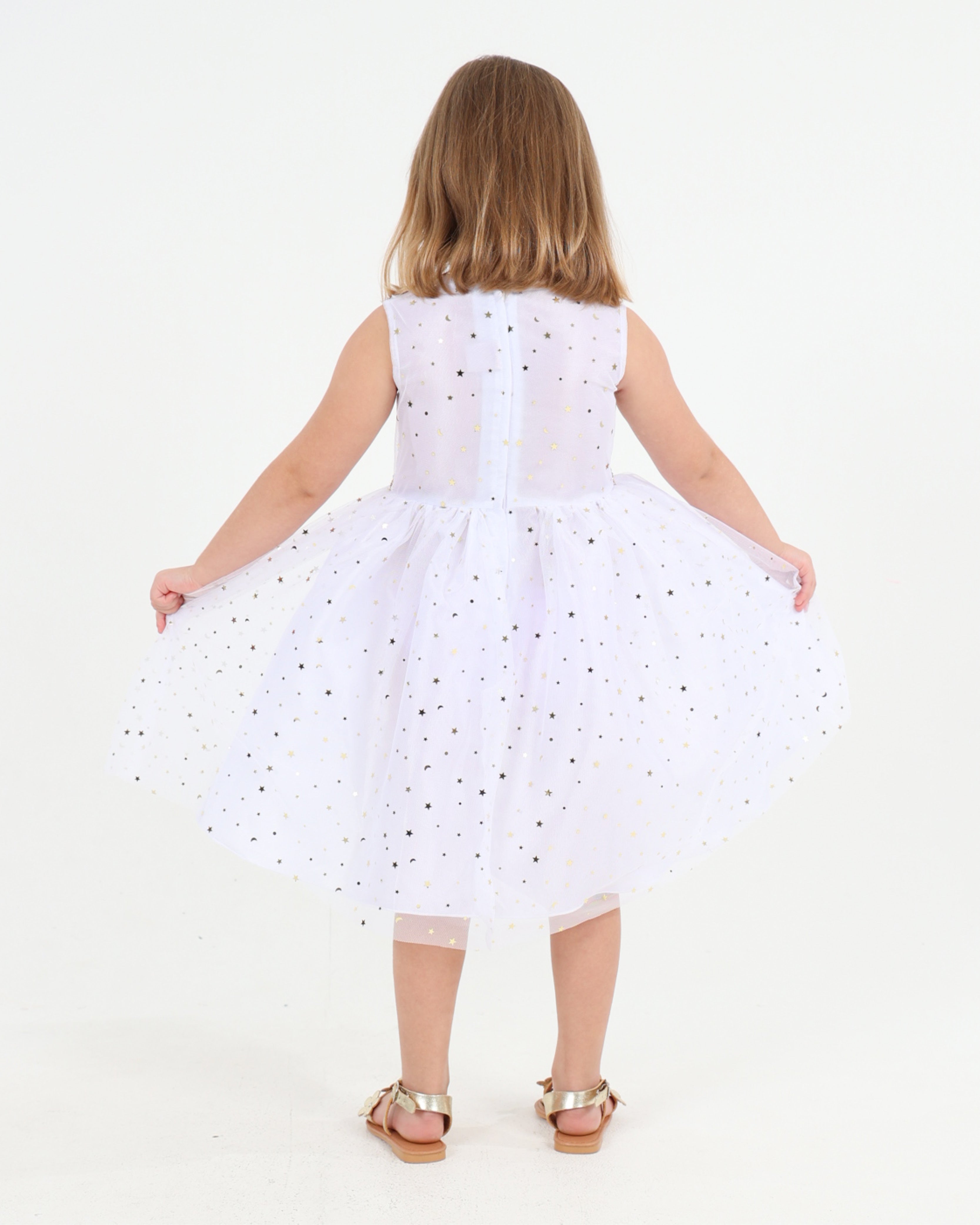 Gold Star Party Dress