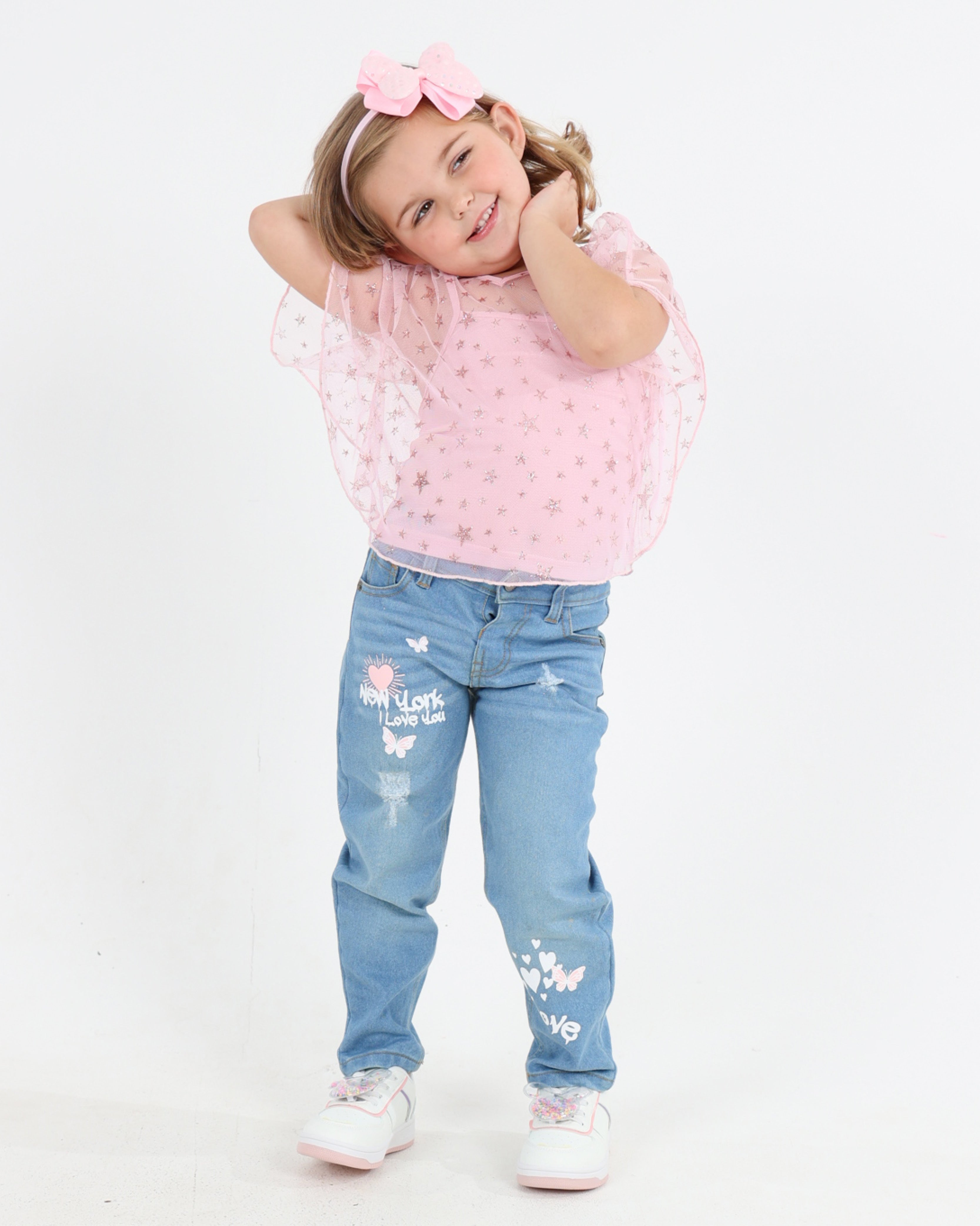 Batwing Glitter Star Blouse