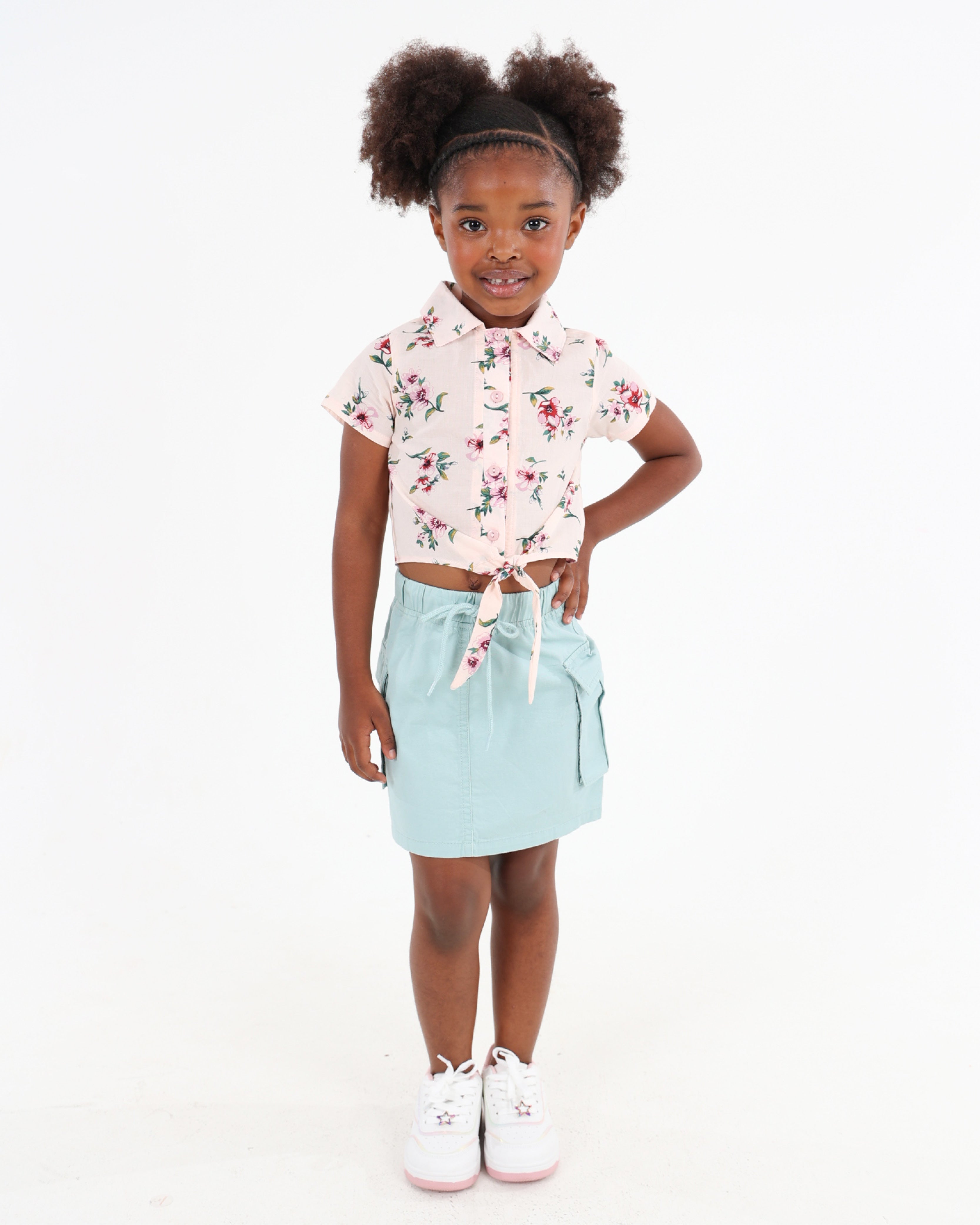 Cargo Pull Up Mini Skirt