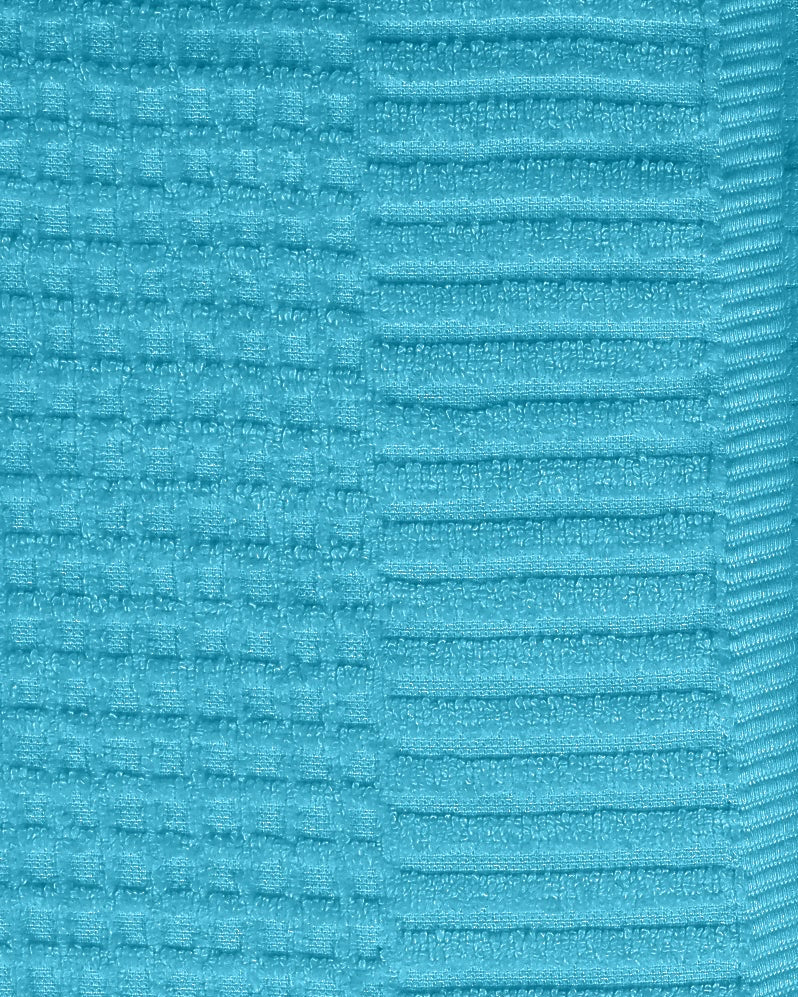 Teal Waffle Cotton Face Cloth