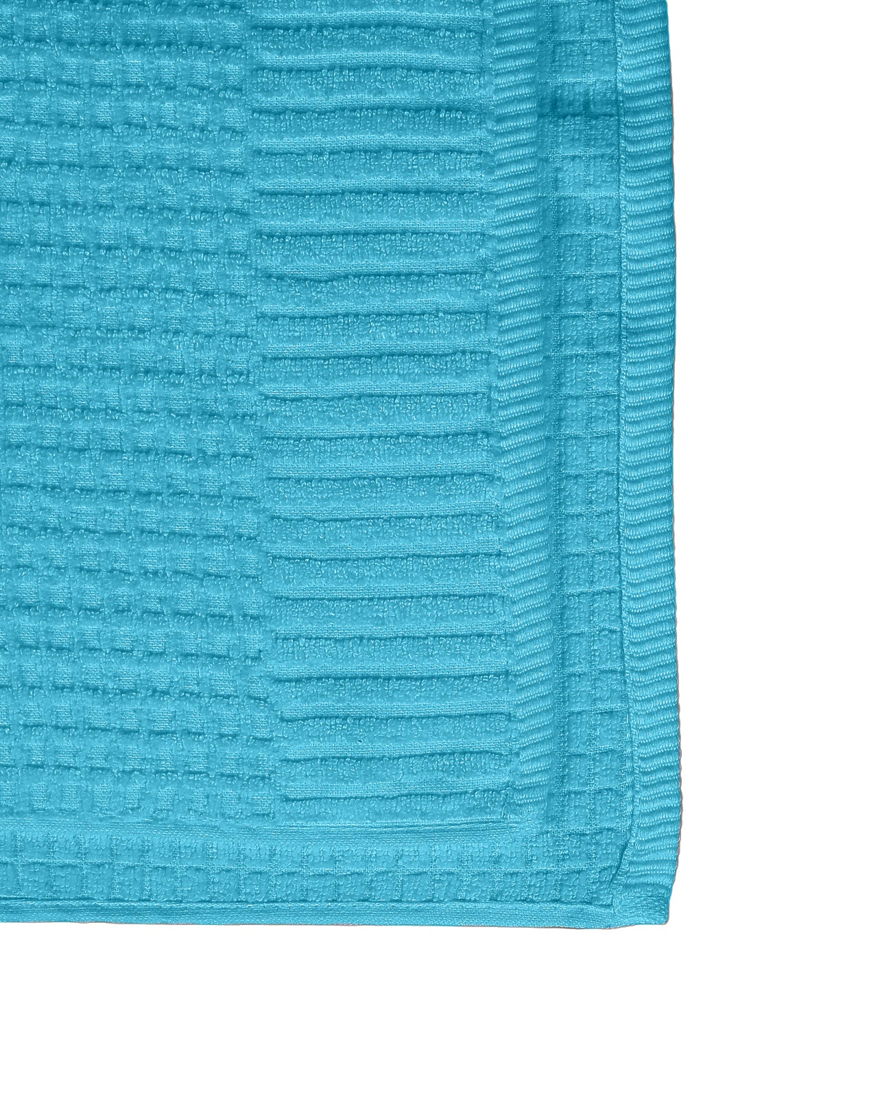 Teal Waffle Cotton Hand Towel