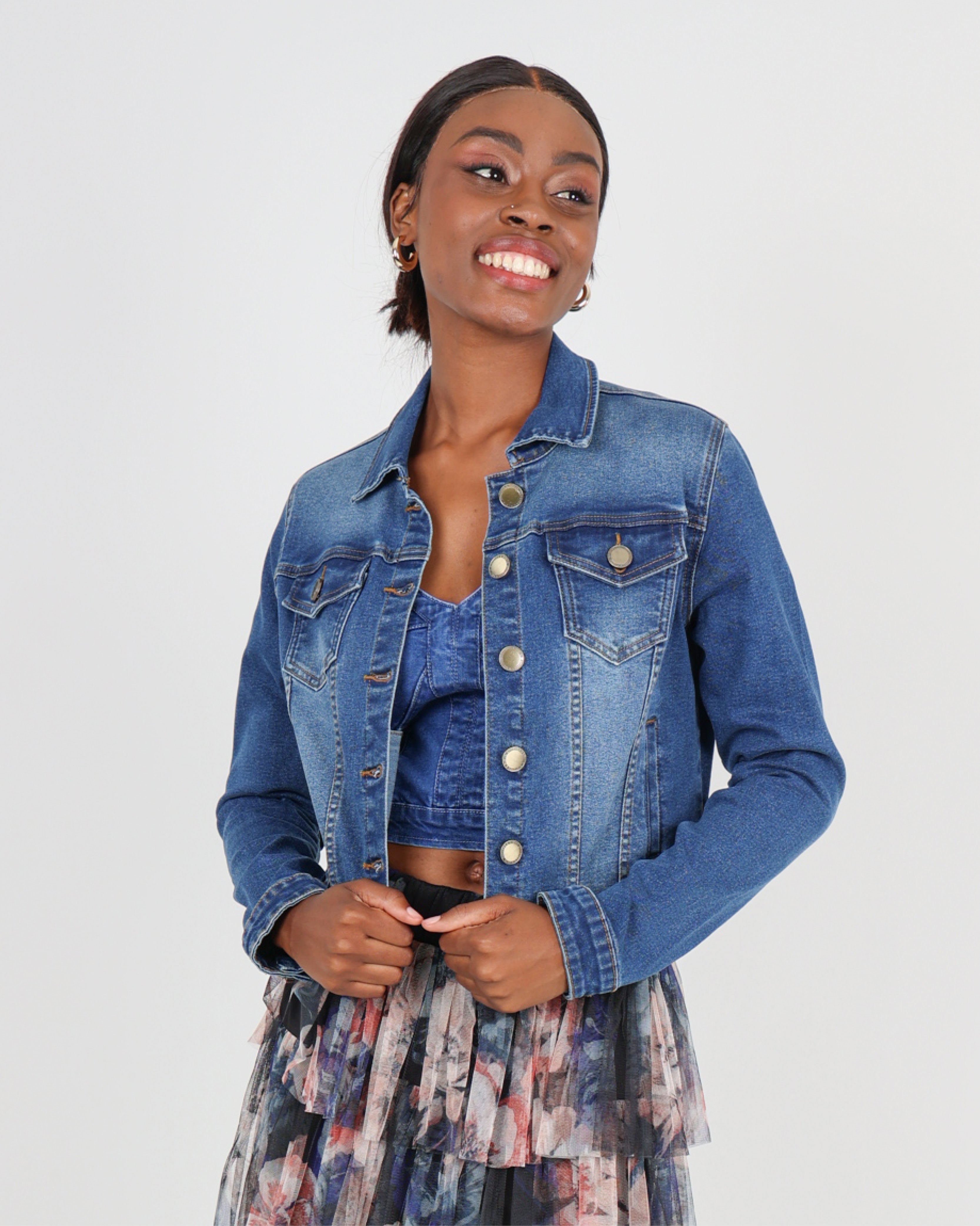Dark Indigo Stretch Denim Jacket