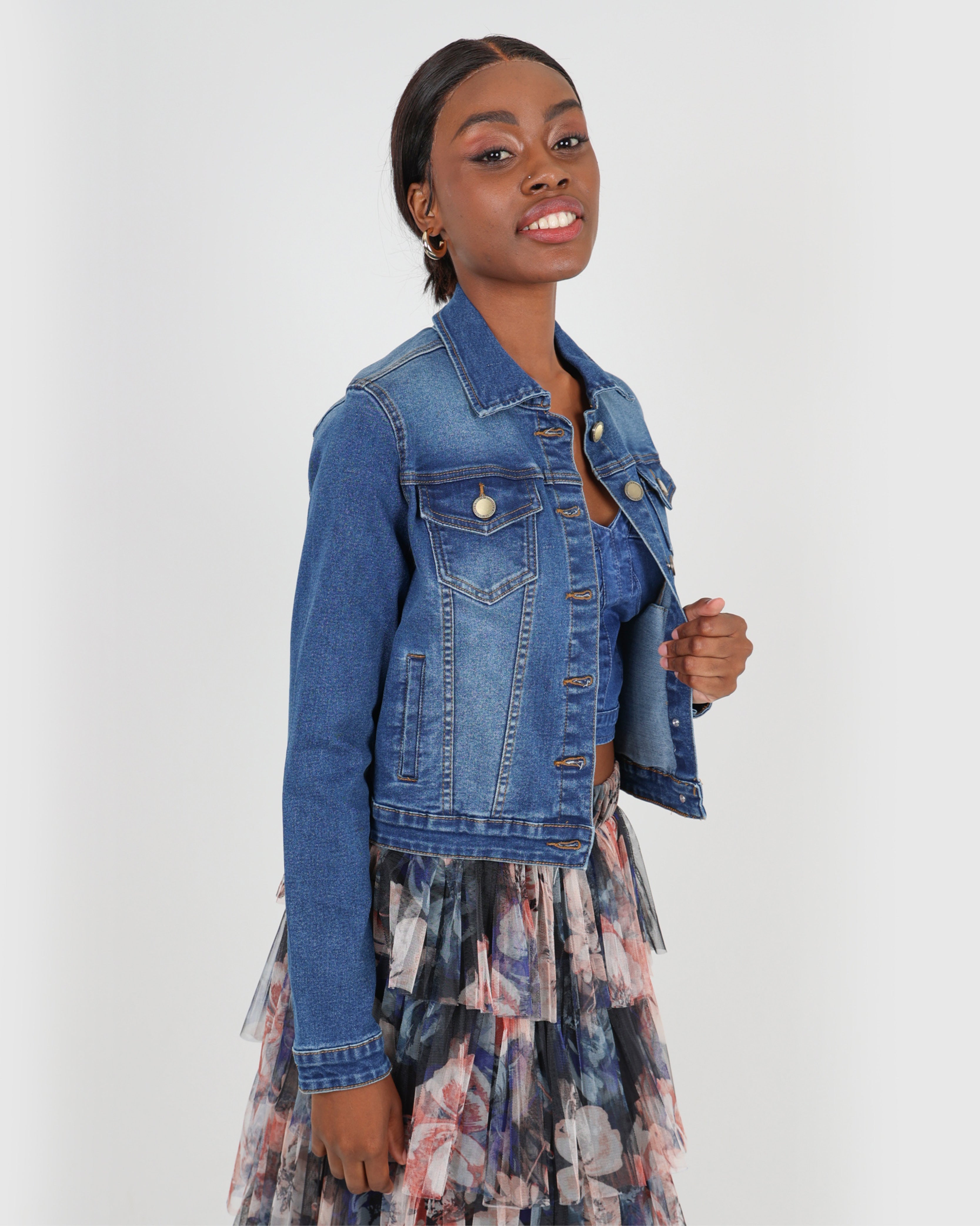Dark Indigo Stretch Denim Jacket