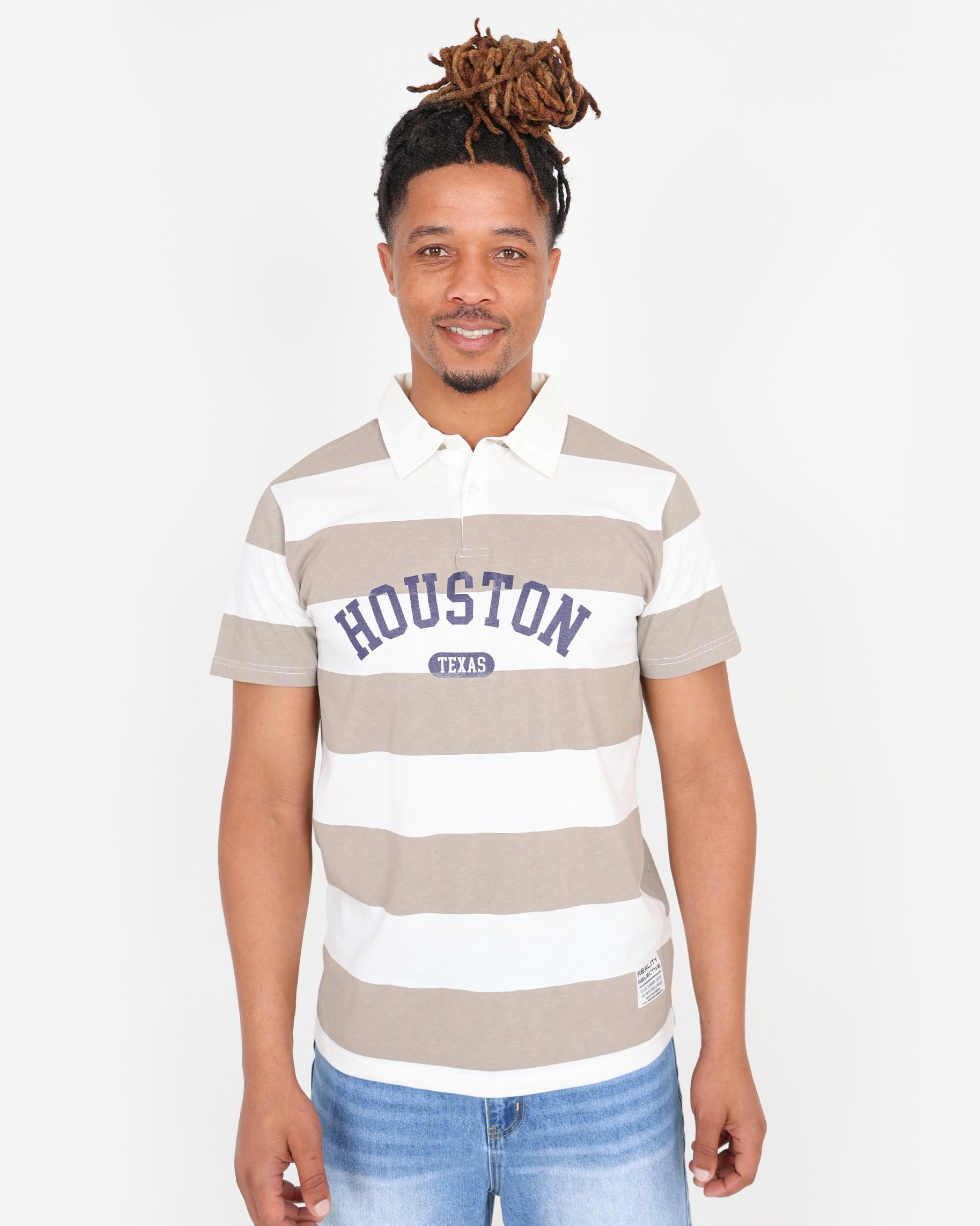 Short Sleeve Rugby Stripe Golfer