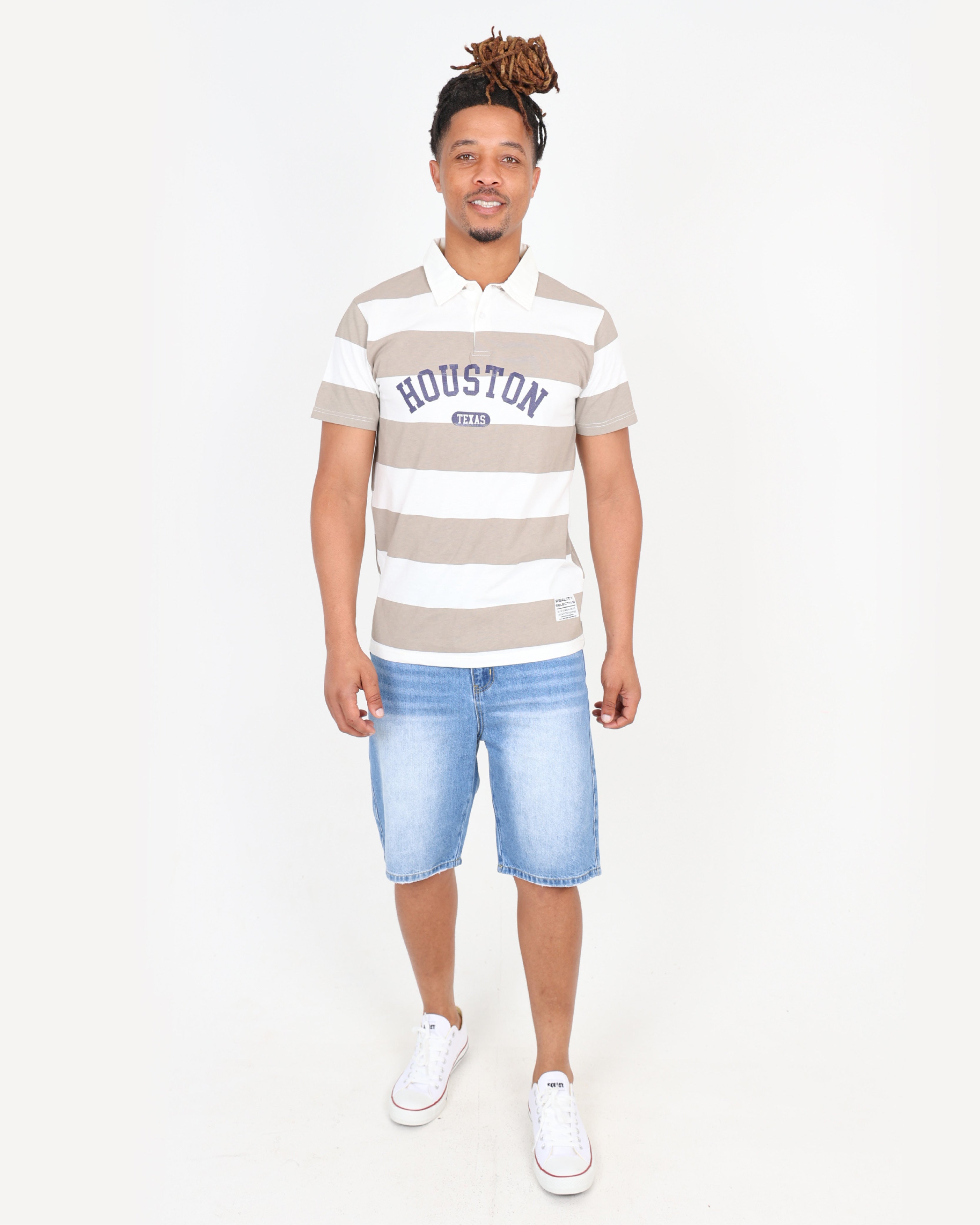 Short Sleeve Rugby Stripe Golfer