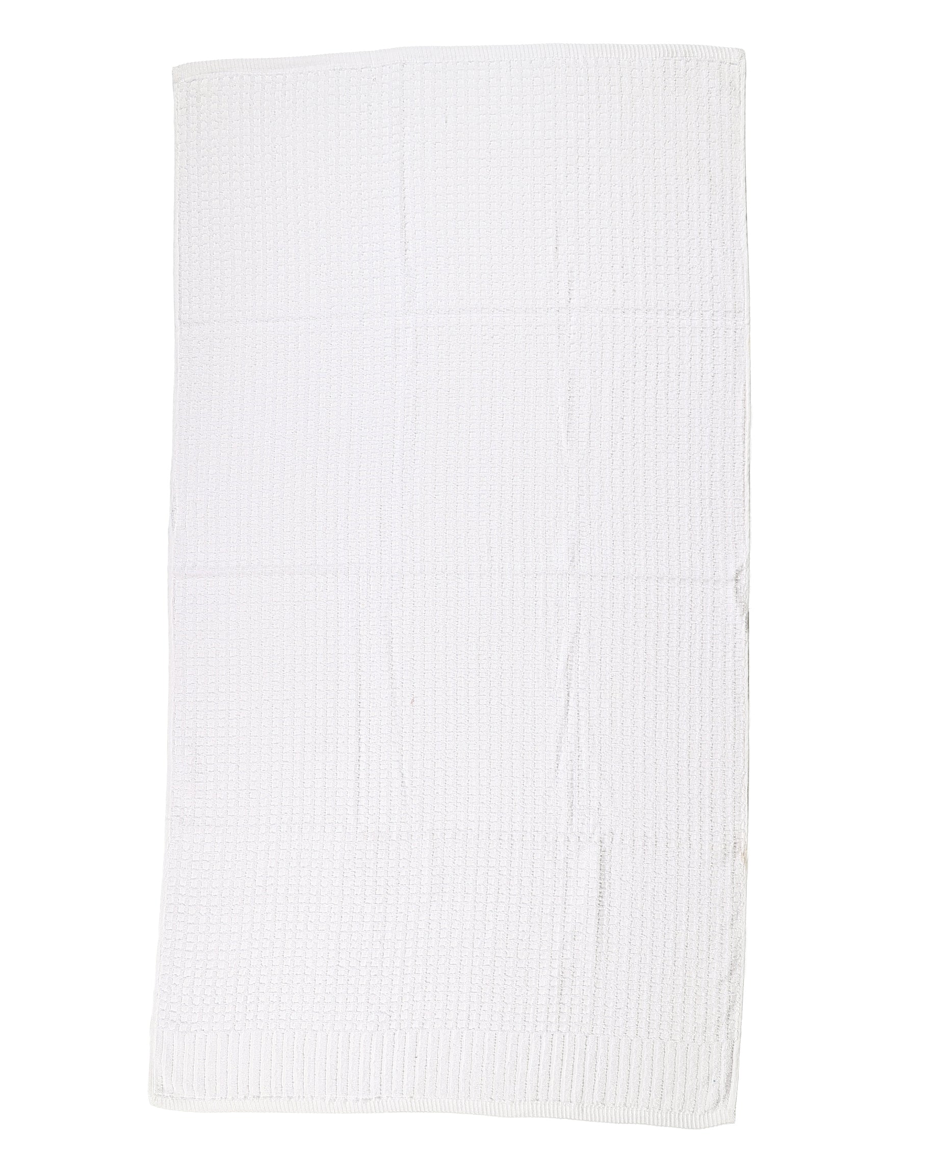 White Waffle Cotton Guest Towel